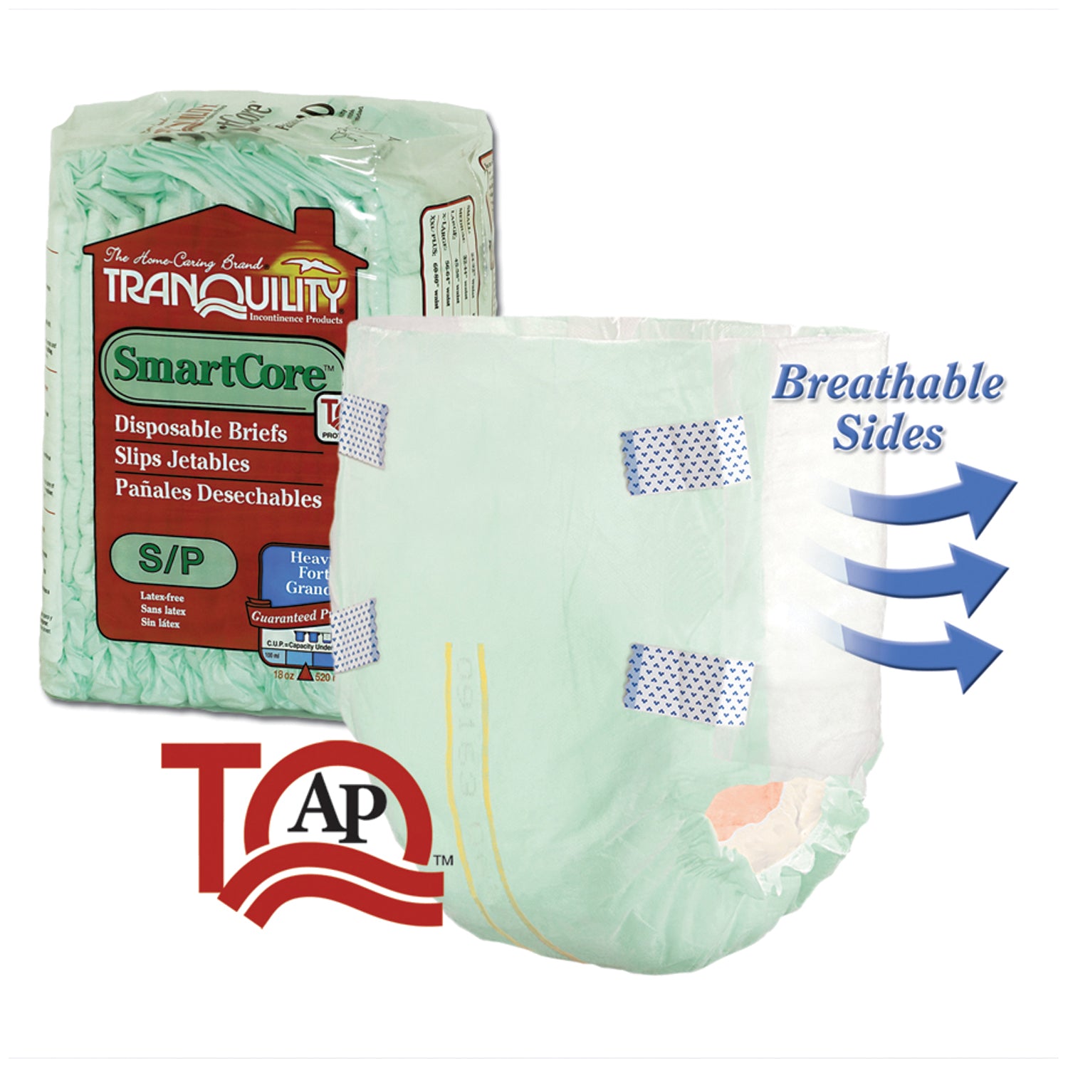 2311 - Principle Business Enterprises - Brief, Small Adult, 24"-32", 18.0 fl oz Capacity, 10/pk, 10 pk/cs (US Only)    , cs
