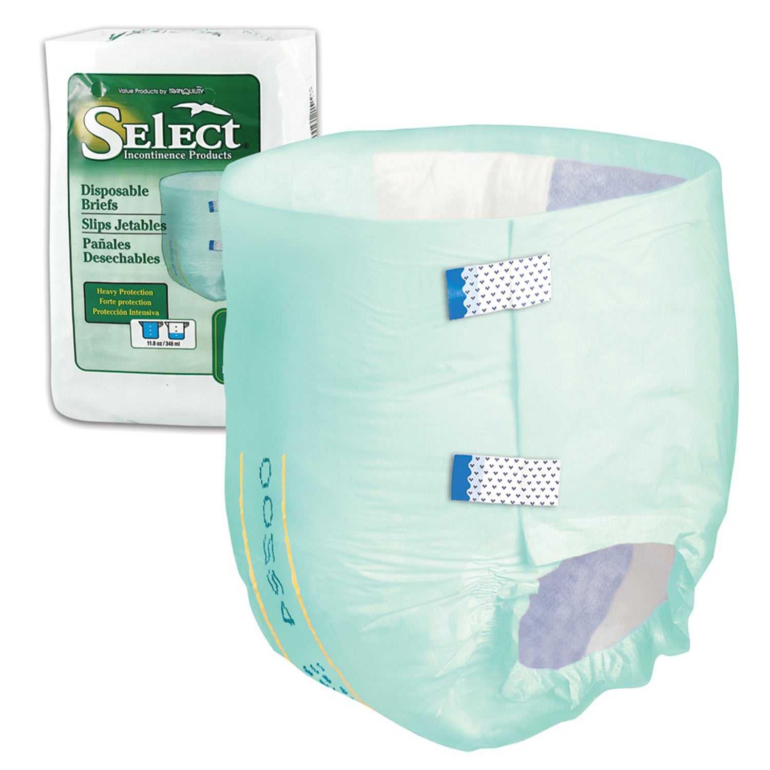 2620 - Principle Business Enterprises - Breathable Briefs, X-Large Adult, 56"-64", 23.7 fl oz Capacity, 12/pk, 6 pk/cs (US Only) (To Be DISCONTINUED)    , cs