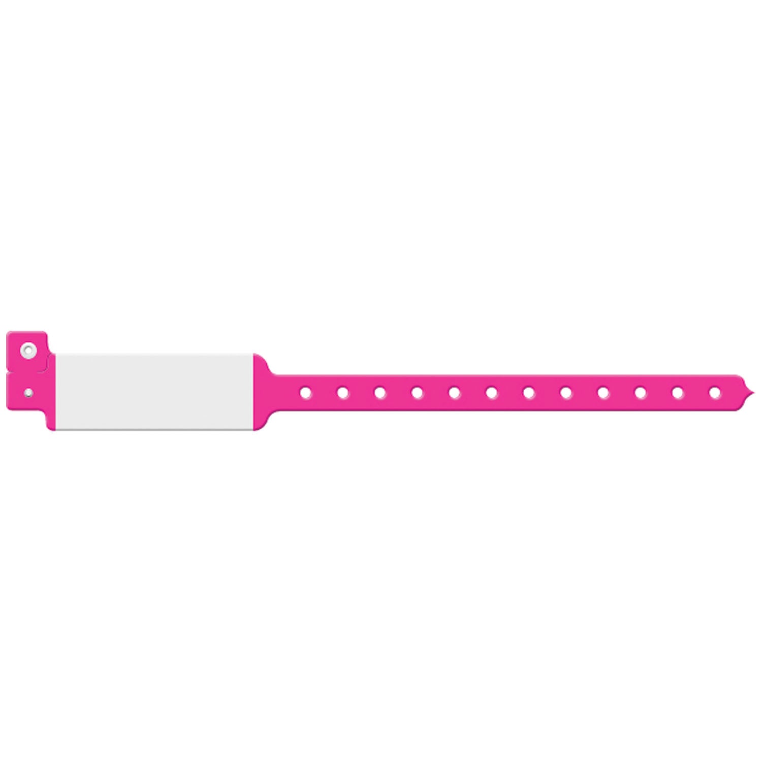 129C - Medical ID Solutions - Wristband, Adult/ Pediatric, Imprinter Vinyl, Custom Printed, Neon Pink, 500/bx    , bx