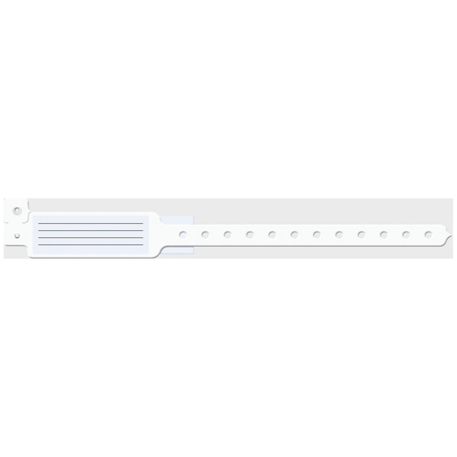 141 - Medical ID Solutions - Wristband, Adult/ Pediatric, 10", Insert Vinyl, White, 250/bx    , bx