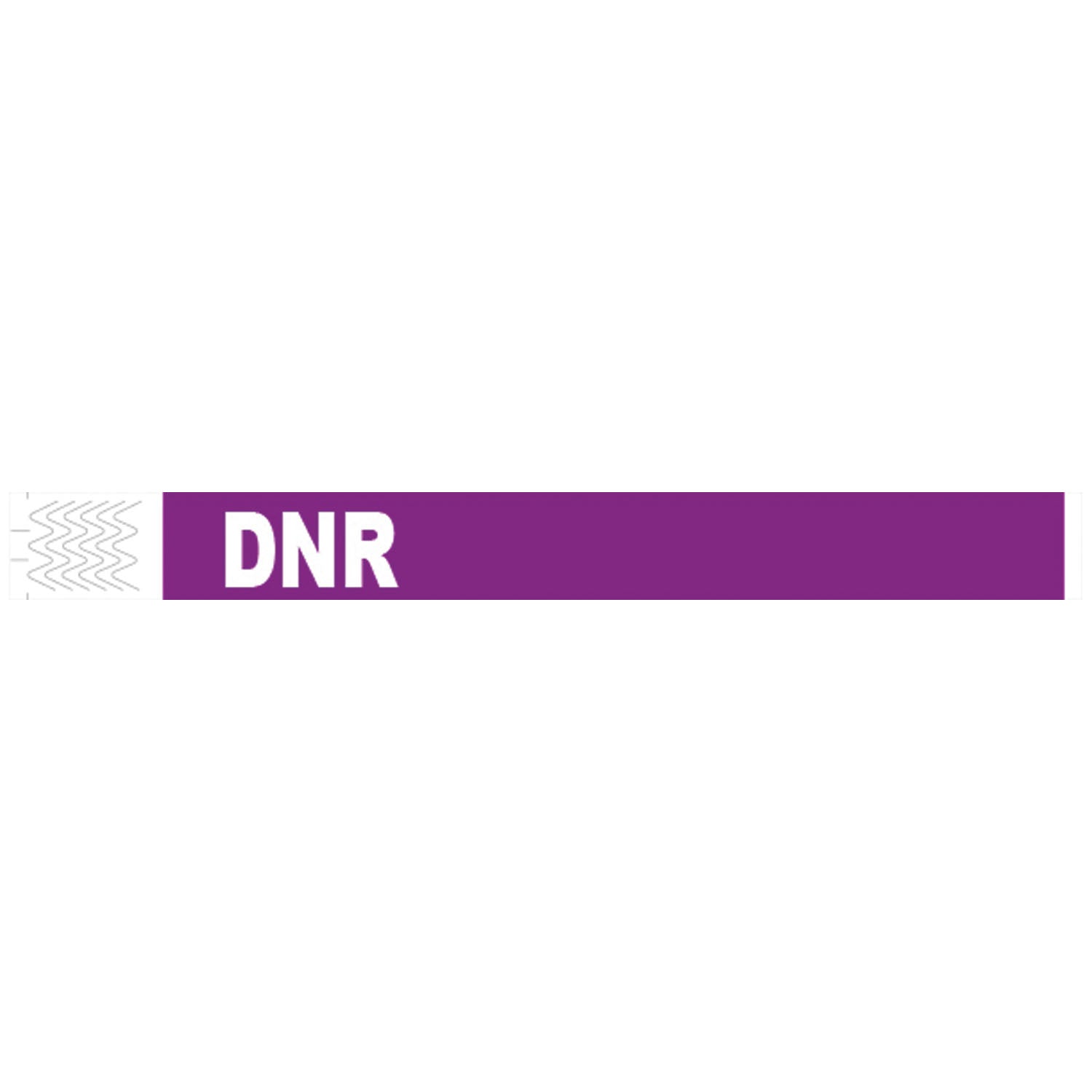 2011DNR - Medical ID Solutions - Wristband, Tyvek, 1", DNR, Purple, 1000/bx    , bx