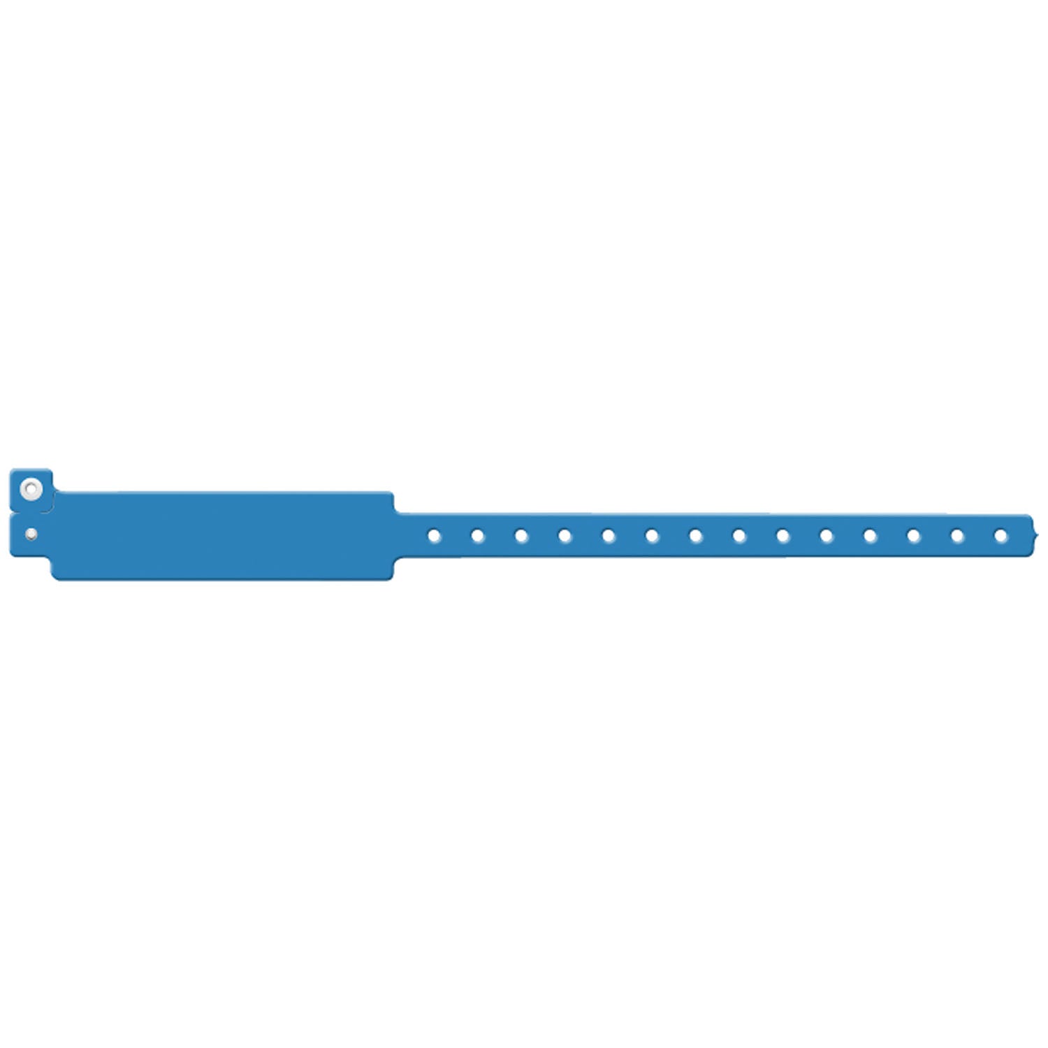 202C - Soluciones de identificación médica - Pulsera para adultos, vinilo para escribir, impresión personalizada, azul, 500 unidades por caja