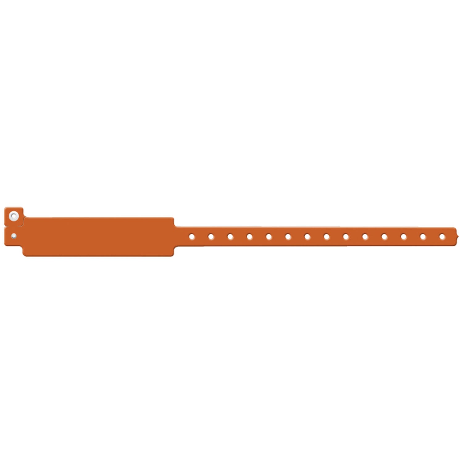 205 - Soluciones de identificación médica - Pulsera para adultos, vinilo escribible, naranja, 500 unidades por caja