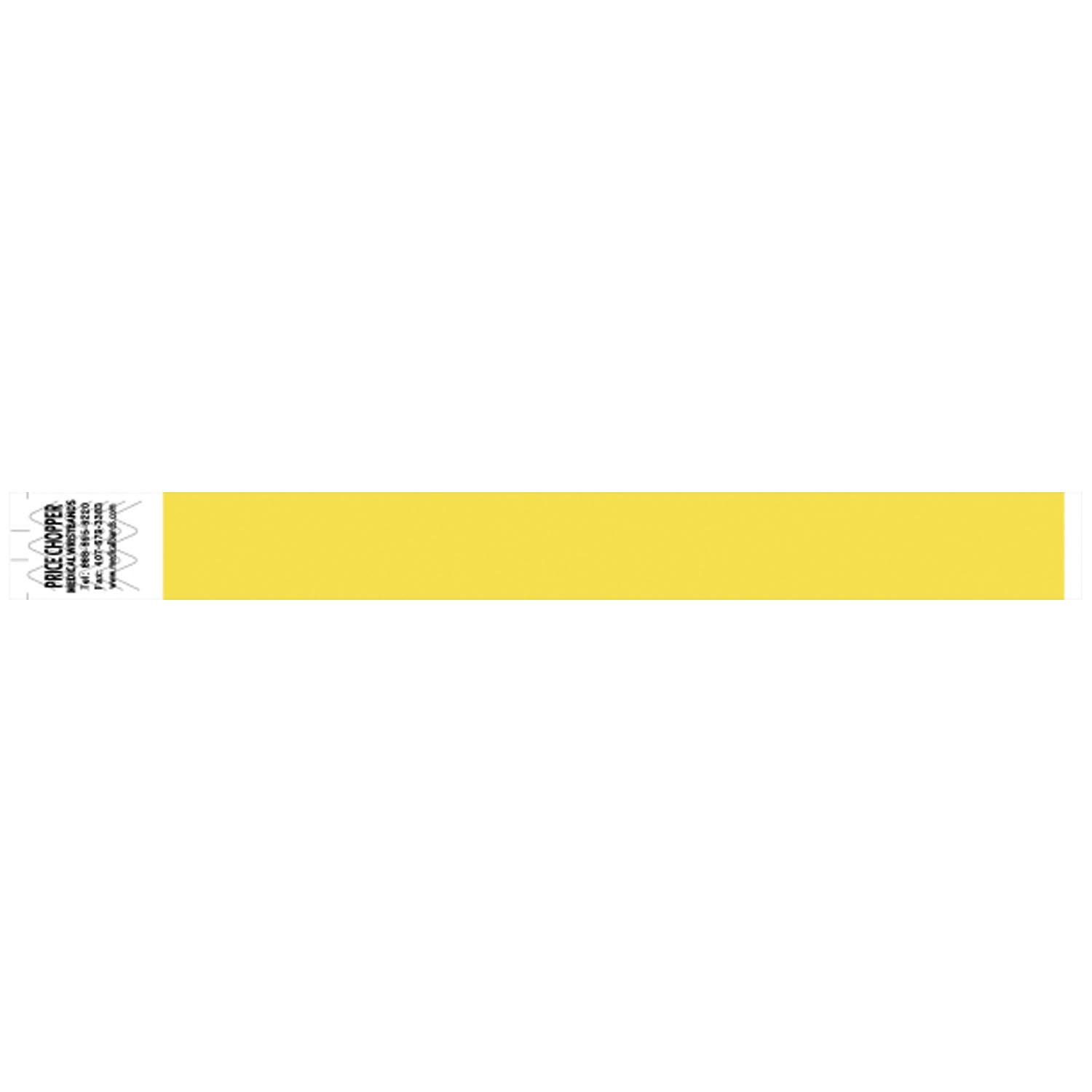 2106 - Medical ID Solutions - Wristband, Tyvek 1", Solid Yellow, 1000/bx    , bx