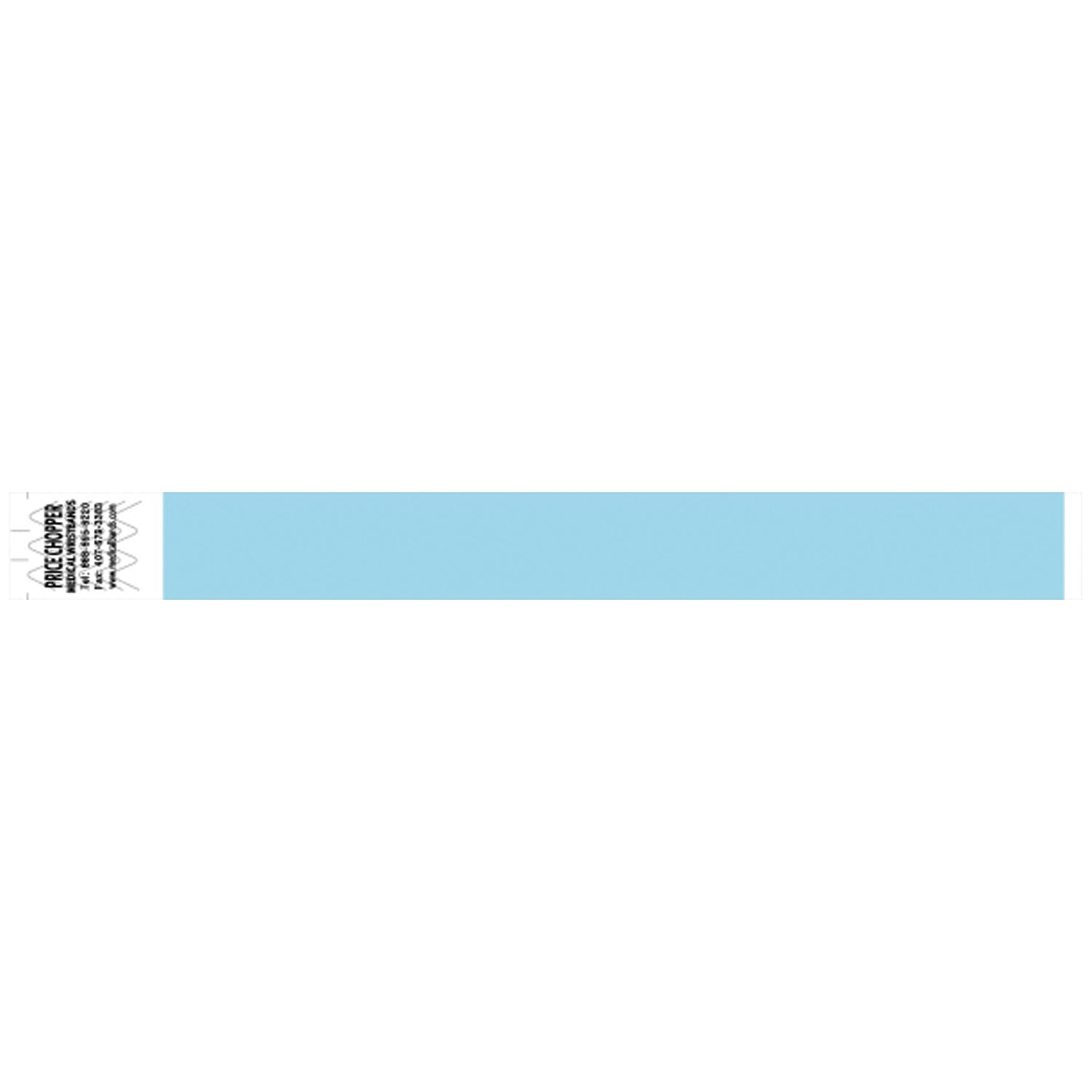 2108 - Medical ID Solutions - Wristband, Tyvek 1", Solid Light Blue, 1000/bx    , bx
