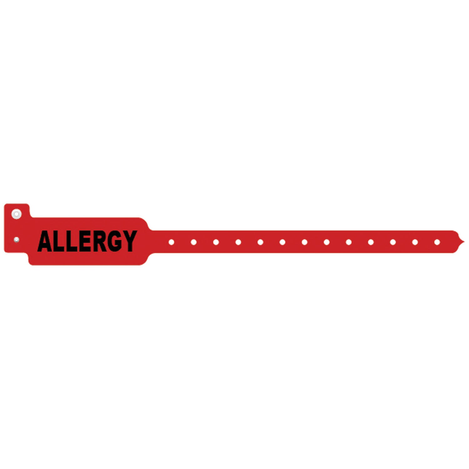 3104A - Soluciones de identificación médica - Pulsera para adultos/niños, trilaminada, para alergias, roja, 500 unidades por caja