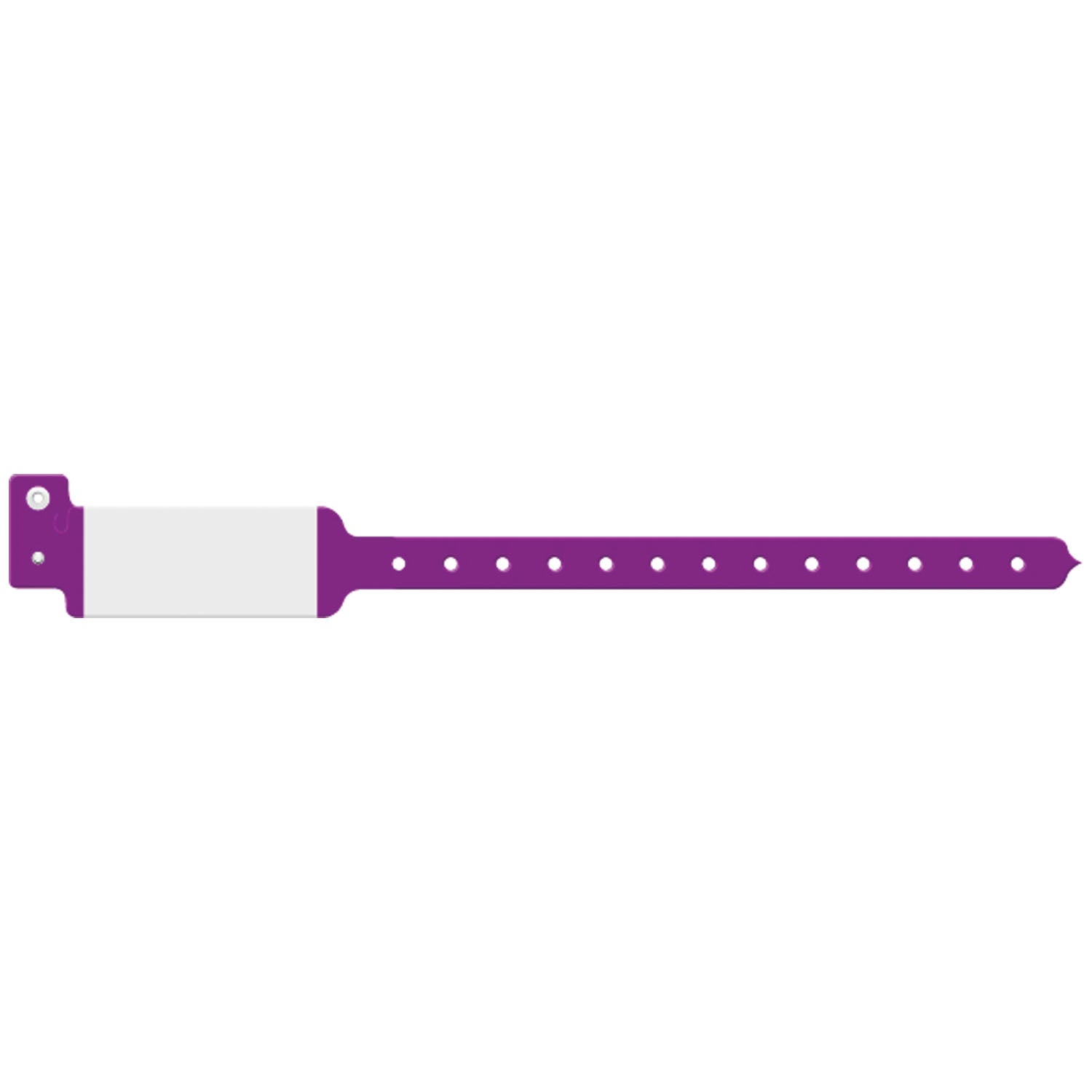 3127C - Soluciones de identificación médica - Pulsera para adultos/niños, trilaminada, con impresión personalizada, morada, 500 unidades por caja