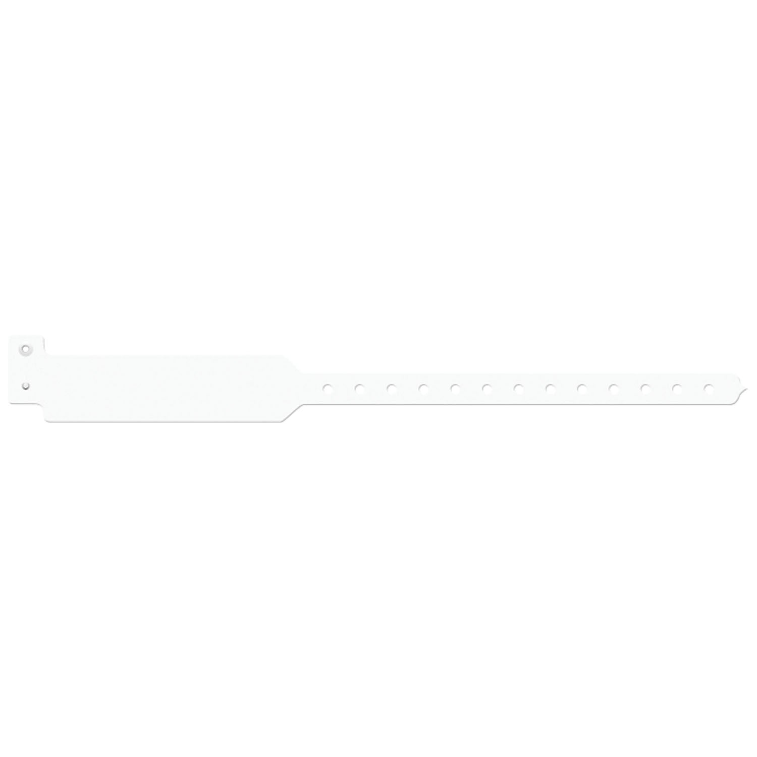 3201C - Medical ID Solutions - Wristband, Adult, Write-On Tri-Laminate, Custom Printed, White, 500/bx    , bx