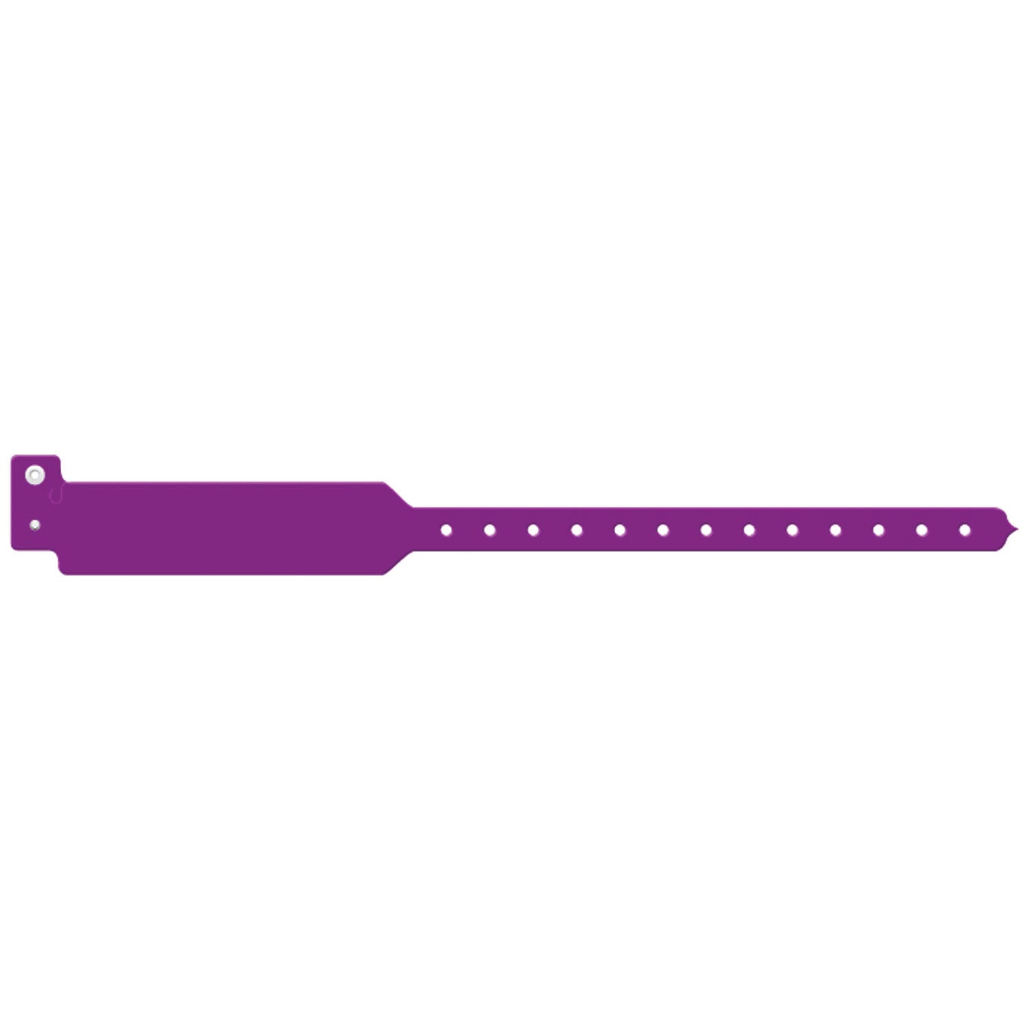 3207C - Soluciones de identificación médica - Pulsera para adultos, laminada triple para escritura, con impresión personalizada, morada, 500 unidades por caja