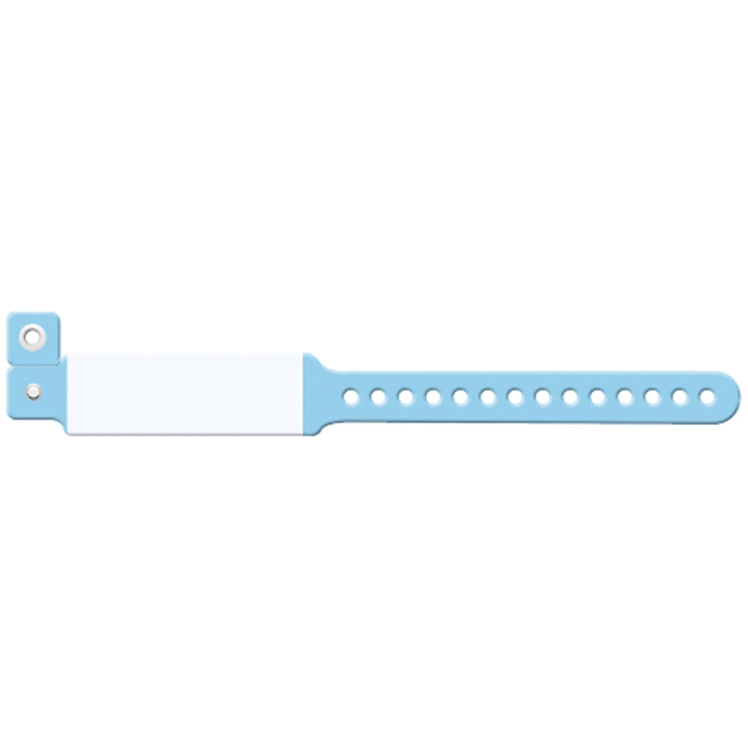 322C - Soluciones de identificación médica - Pulsera para bebés, vinilo de impresión, impresión personalizada, azul, 250/caja