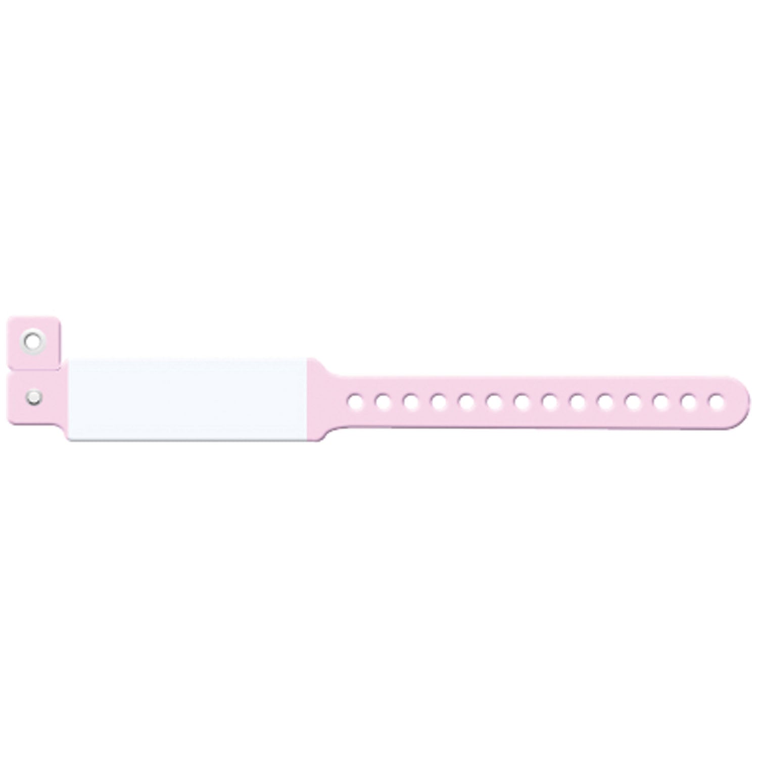 323C - Medical ID Solutions - Wristband, Infant, Imprinter Vinyl, Custom Printed, Pink, 250/bx    , bx