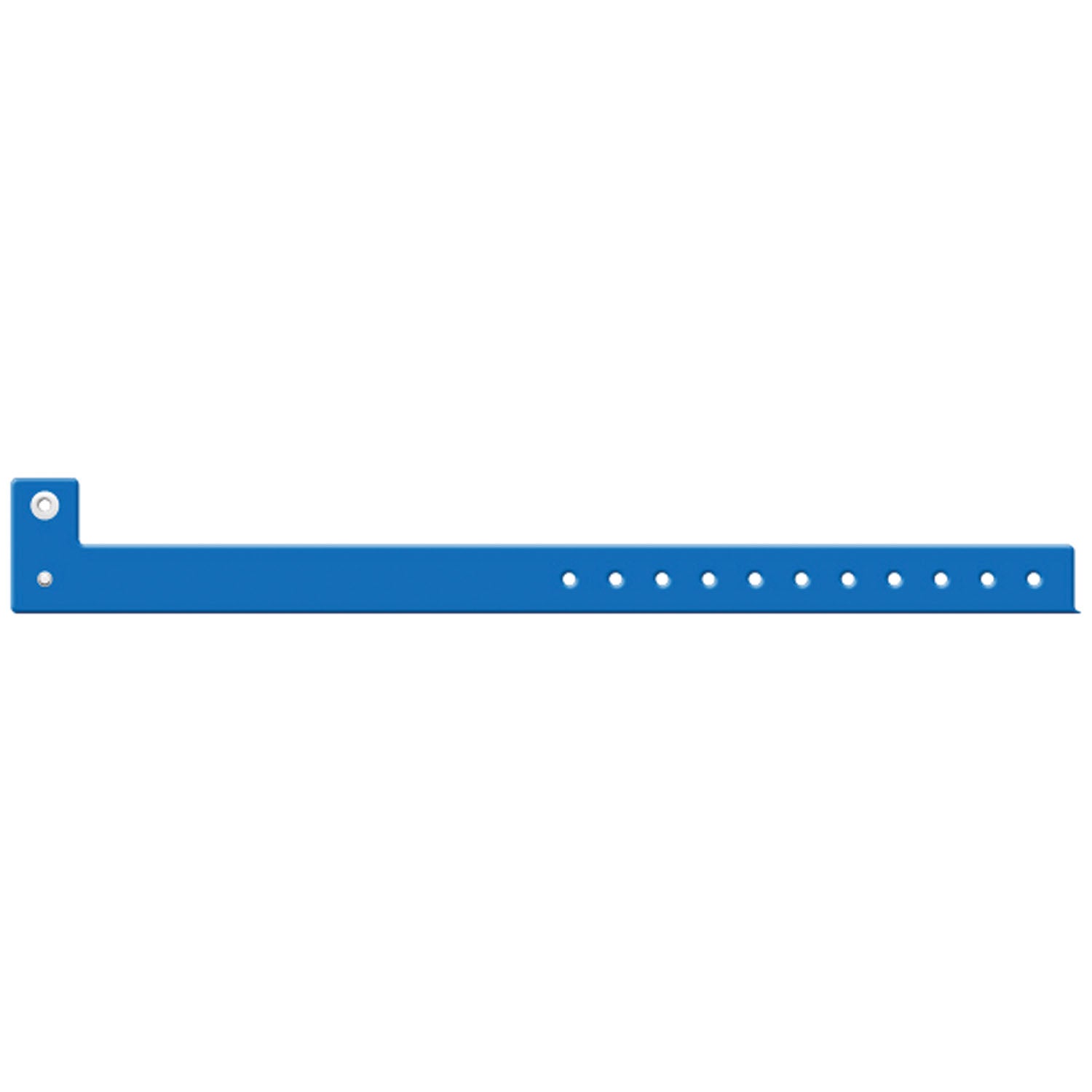 3302C - Medical ID Solutions - Wristband, Adult/ Pediatric, L Shape Tri-Laminate, Custom Printed, Blue, 500/bx    , bx