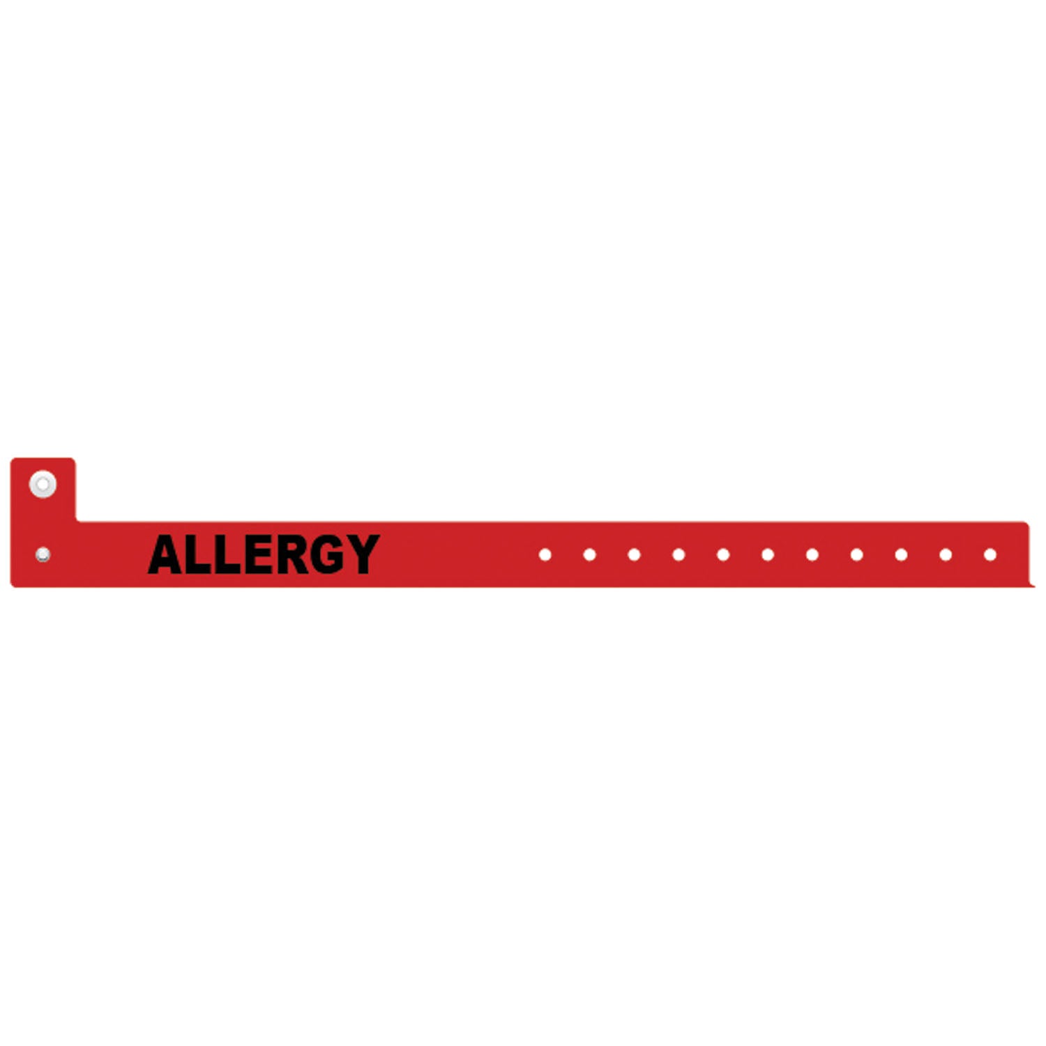 3304A - Medical ID Solutions - Wristband, L Shape, Tri-Laminate, Allergy, Red, 500/bx    , bx