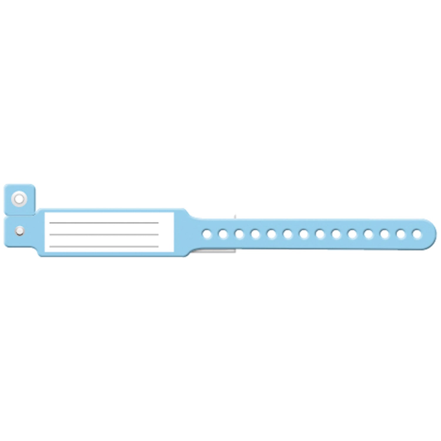 342 - Soluciones de identificación médica - Pulsera para bebés, vinilo insertable, azul, 250 unidades por caja