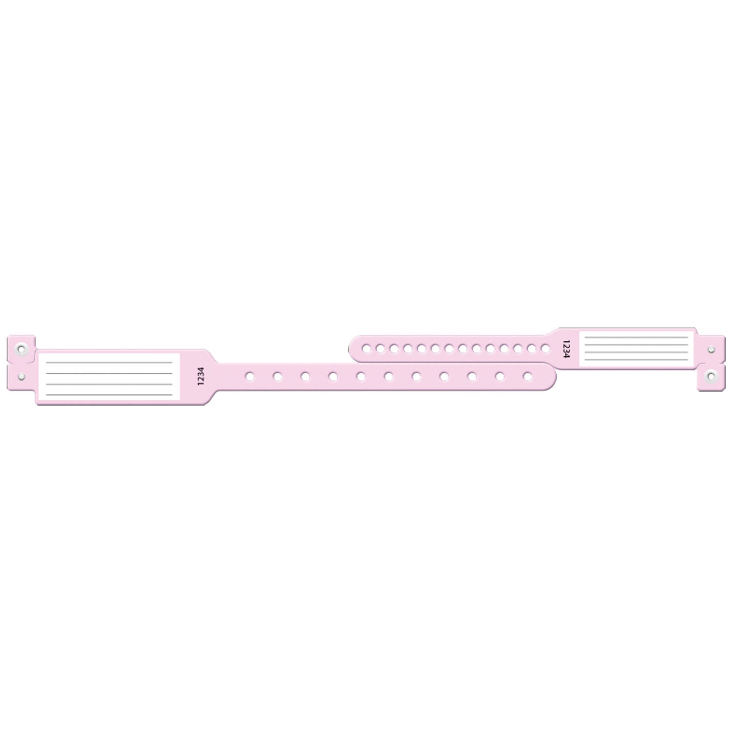 407 - Soluciones de identificación médica - Juego de pulseras de 2 piezas para madre e hijo, inserto, rosa, 150 unidades por caja