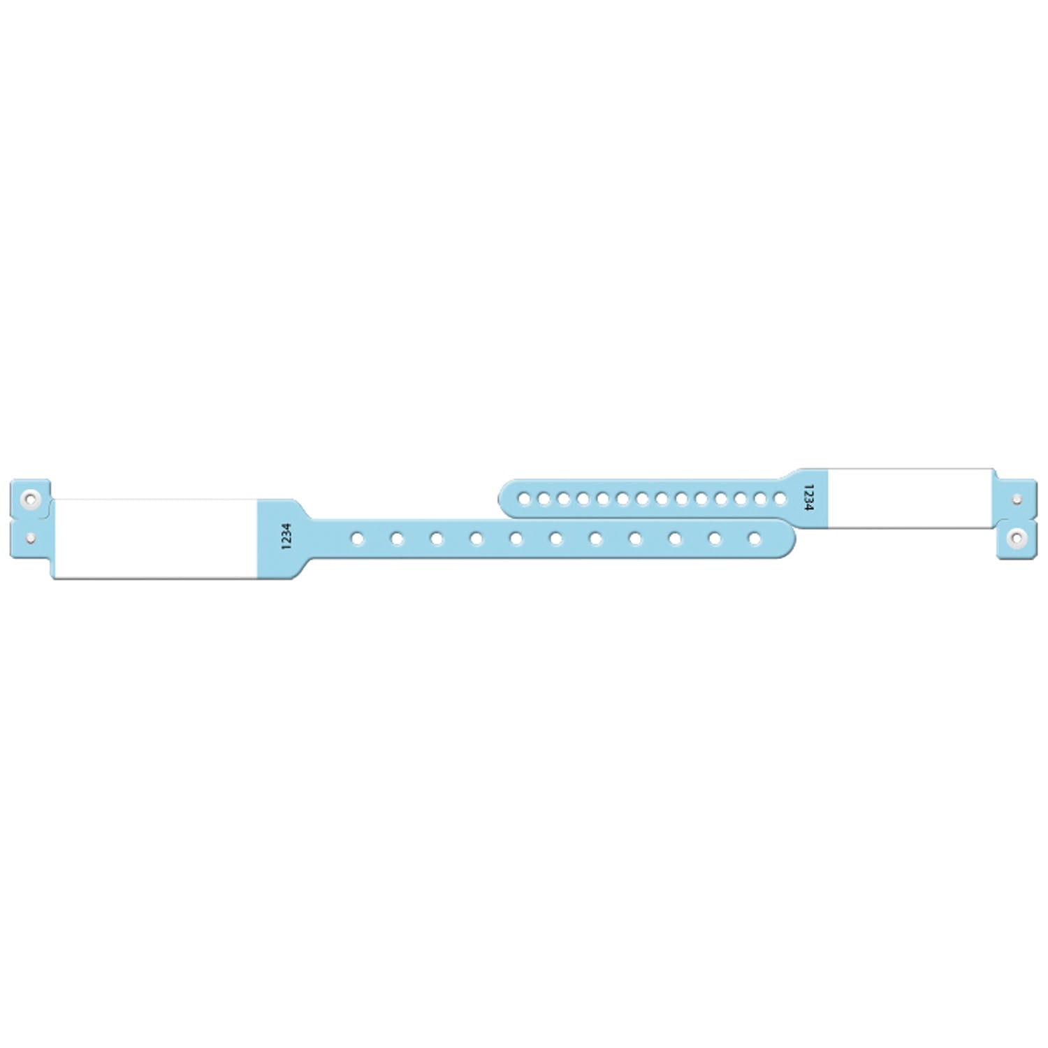 409C - Soluciones de identificación médica - Juego de pulseras de 2 piezas para madre e hijo, con impresora, impresión personalizada, azul, 150 unidades por caja