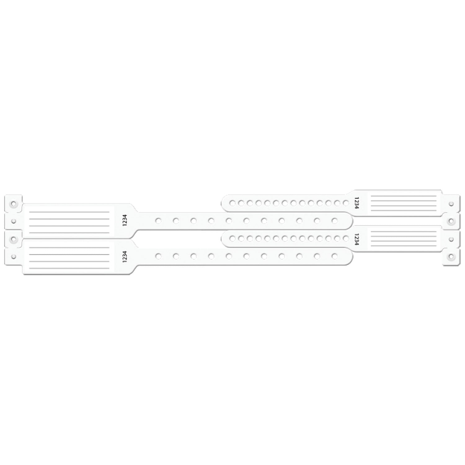 445 - Medical ID Solutions - Wristband Set, 4-Part, Mother-Baby Set, Insert, White, 100/bx    , bx