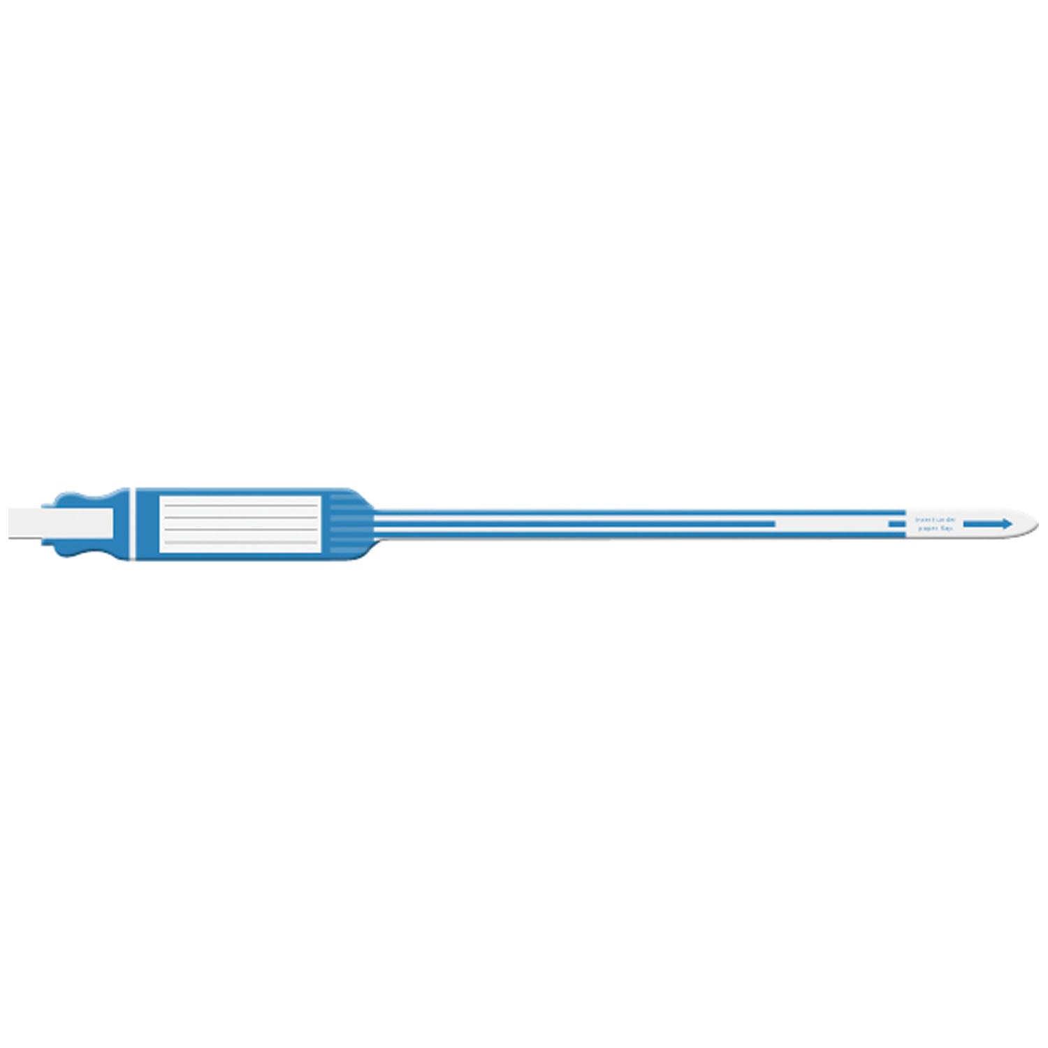 7142 - Soluciones de identificación médica - Pulsera para adultos/niños, insertable, autoadhesiva, trilaminada, azul, 250 unidades por caja