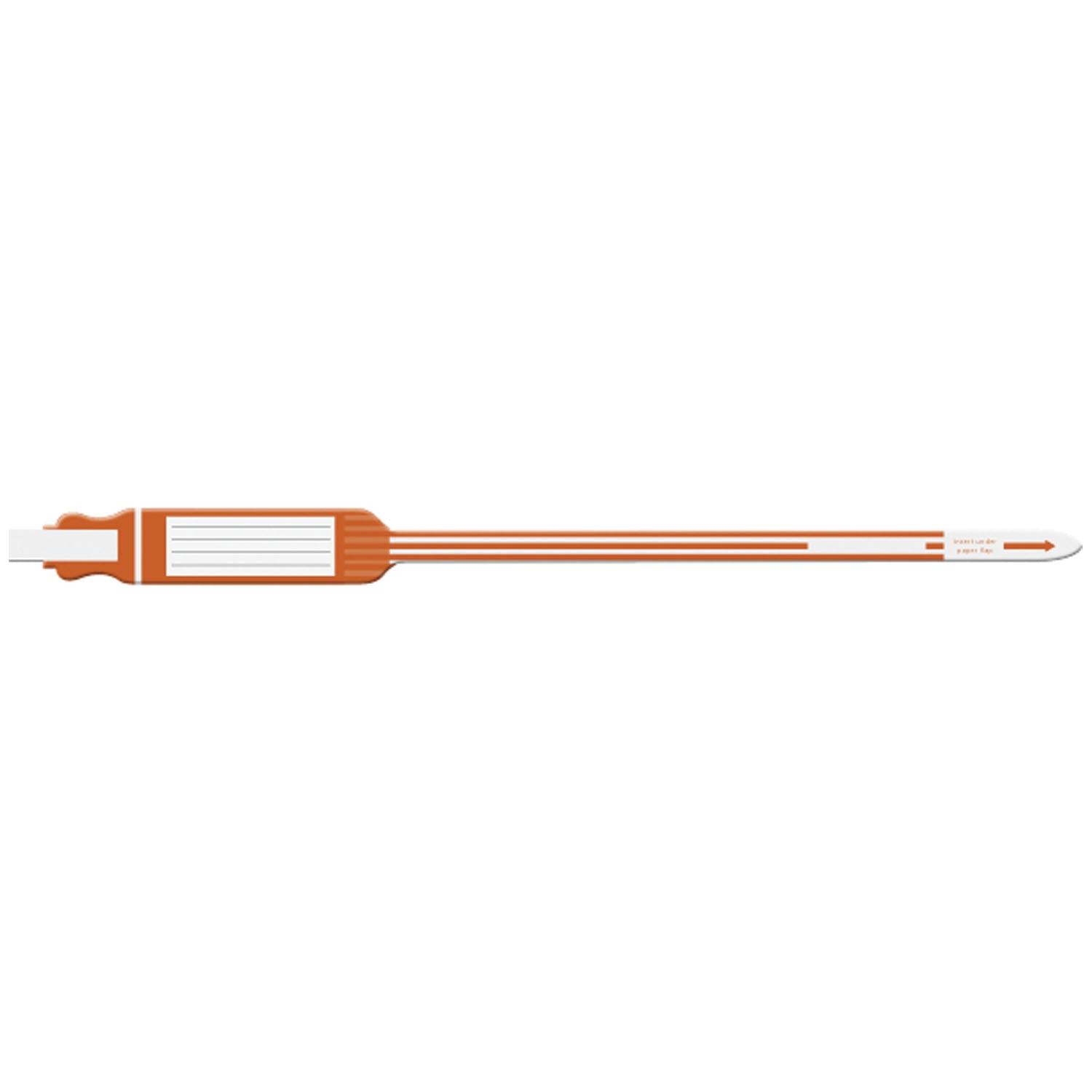7145 - Soluciones de identificación médica - Pulsera para adultos/niños, insertable, autoadhesiva, trilaminada, naranja, 250 unidades por caja