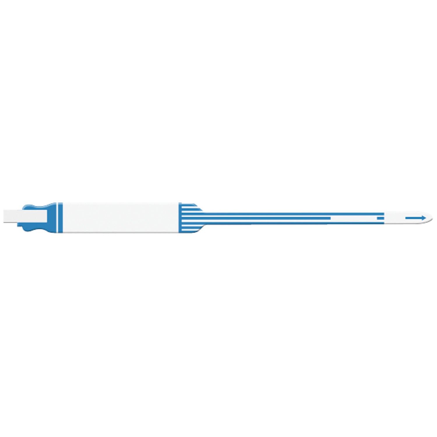 7222 - Soluciones de identificación médica - Pulsera para adultos, autoadhesiva, con impresión trilaminada, azul, 250 unidades por caja