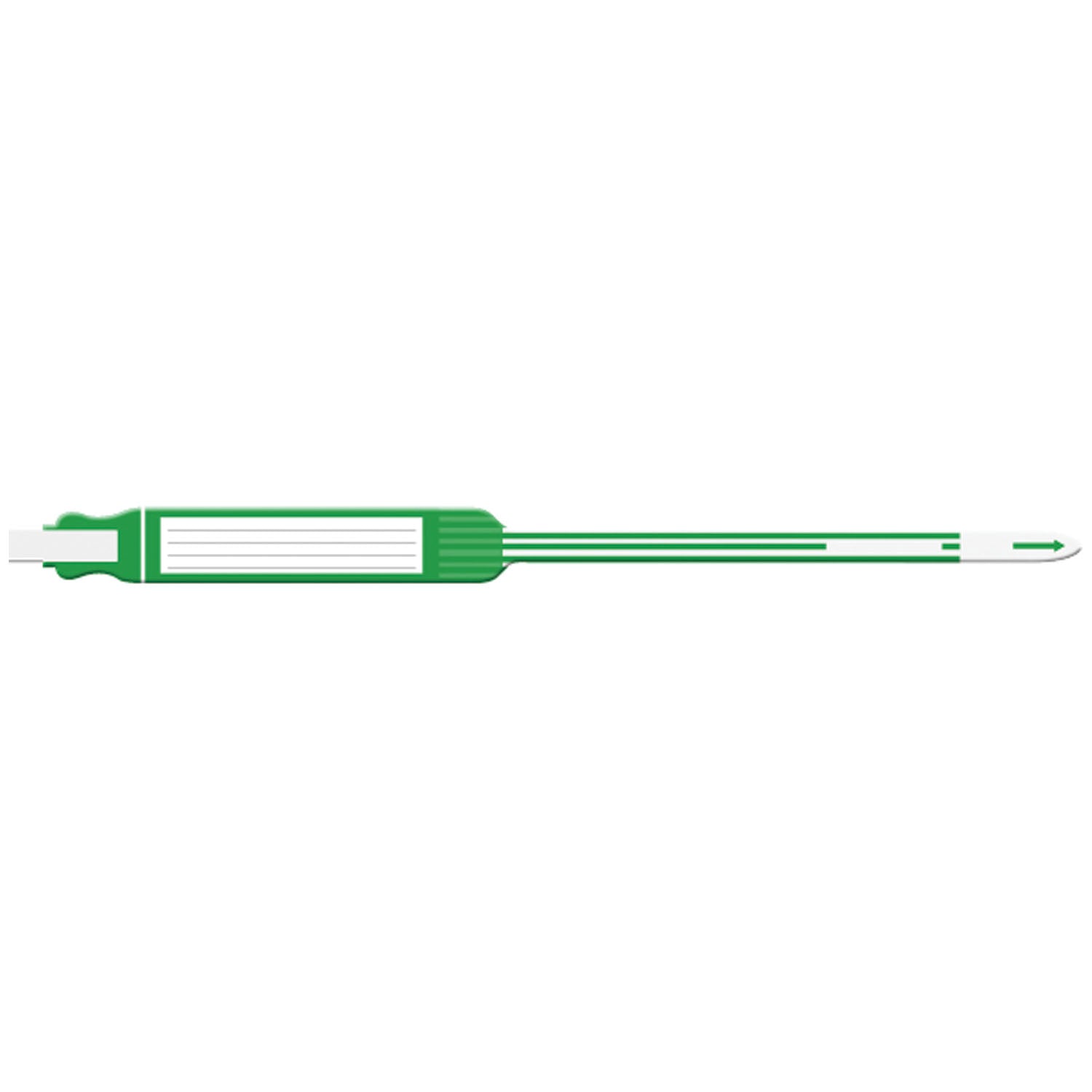 7243 - 醫療識別解決方案 - 腕帶，成人，插片式，自黏式，三層複合，綠色，250個/盒