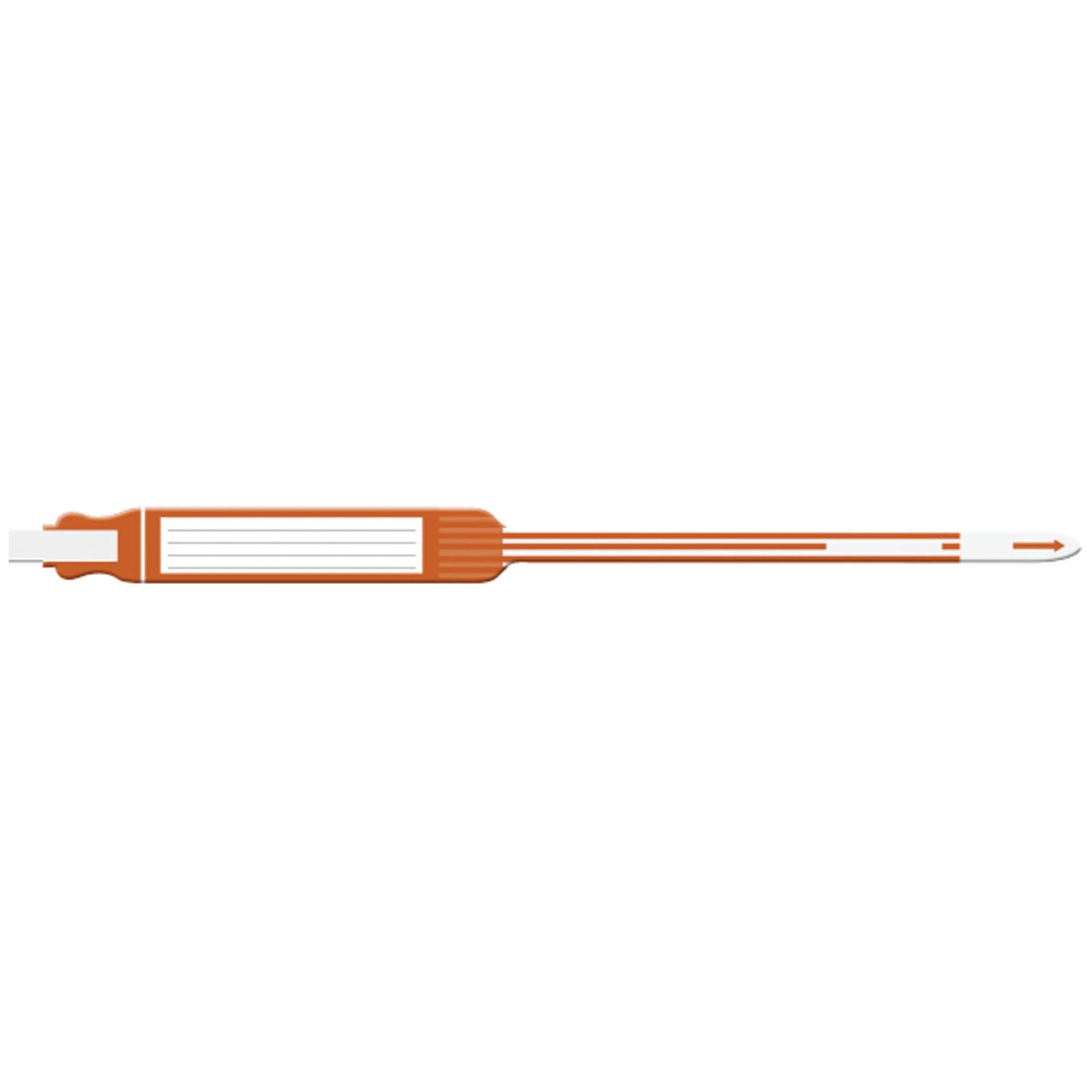 7245 - Soluciones de identificación médica - Pulsera para adultos, insertable, autoadhesiva, trilaminada, naranja, 250 unidades por caja