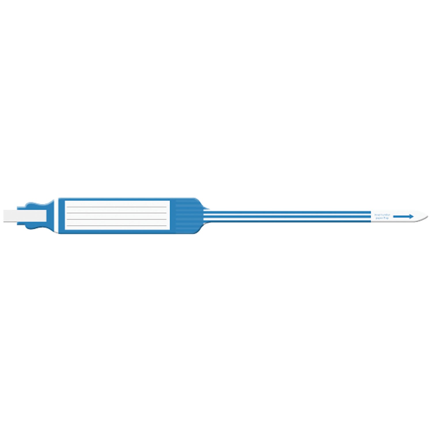 7442 - Soluciones de identificación médica - Pulsera para adultos, insertable, autoadhesiva, trilaminada, extra ancha, azul, 250 unidades por caja