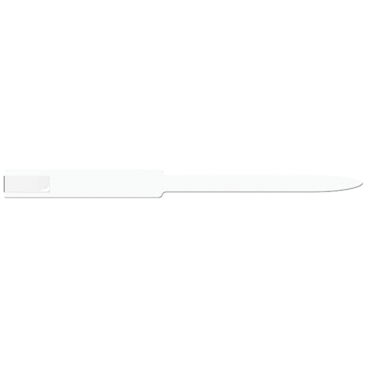 8221 - Soluciones de identificación médica - Pulsera para adultos, autoadhesiva, de vinilo suave, blanca, 250 unidades