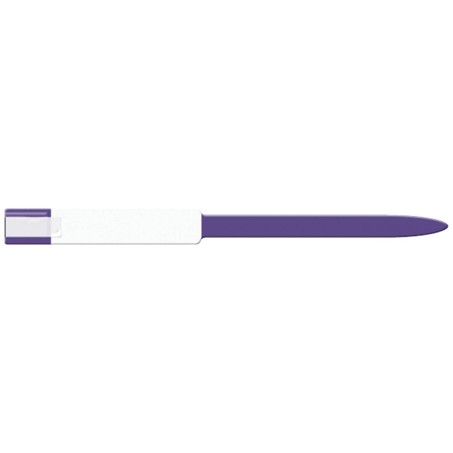 8227C - Medical ID Solutions - Wristband, Adult, Imprinter, Self Adhesion, Soft Vinyl, Custom Printed, Purple, 250/bx    , bx