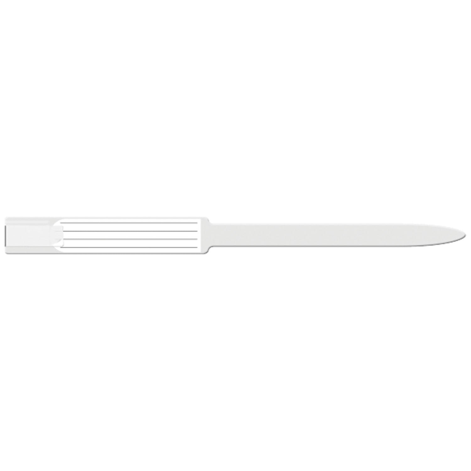 8640C - Soluciones de identificación médica - Pulsera para adultos, insertable, autoadhesiva, sellable, de vinilo suave, con impresión personalizada, transparente, 250 unidades por caja
