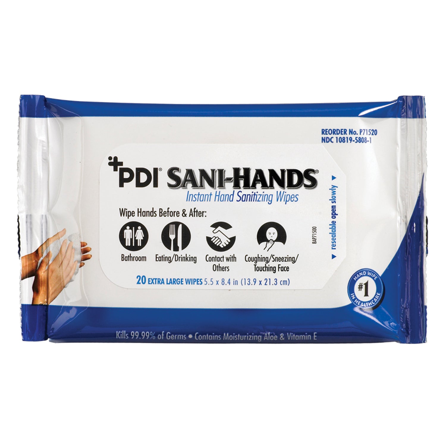 P71520 - PDI - Professional Disposables, Intl. - Bedside Pack, 8.4" x 5.5", 20/pk, 48 pk/cs (135 cs/plt) (US Only) (HAZMAT Fees Apply, cannot ship via Air or to AK, GU, HI, PR, VI) (Products cannot be sold on Amazon.com or any other 3rd party site)    ,