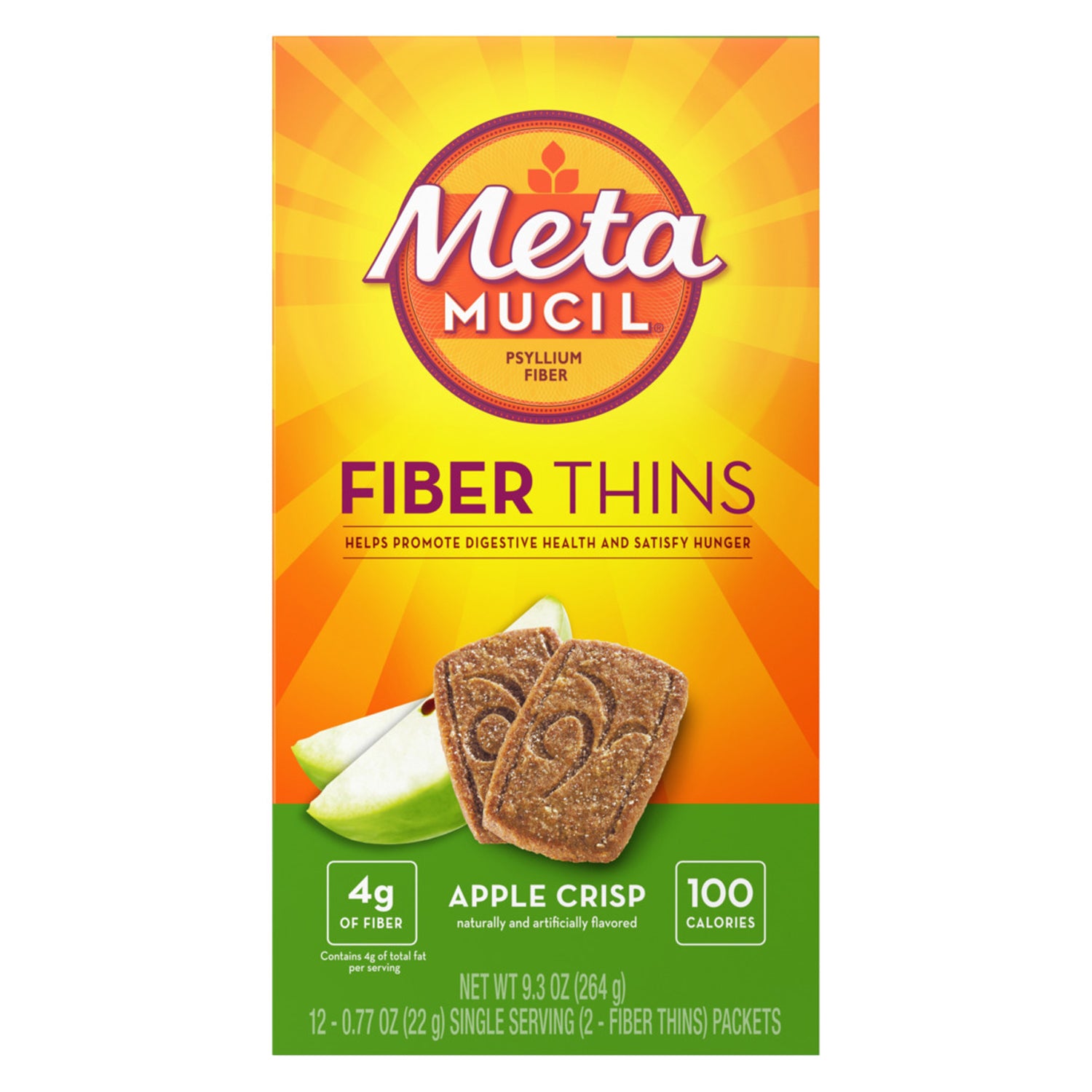 3700018327 - 寶潔分銷有限公司 - Metamucil® 洋車前子纖維，威化餅，蘋果脆味，12 片/盒，4 盒/箱（此商品臨近保質期，不可退貨），箱裝