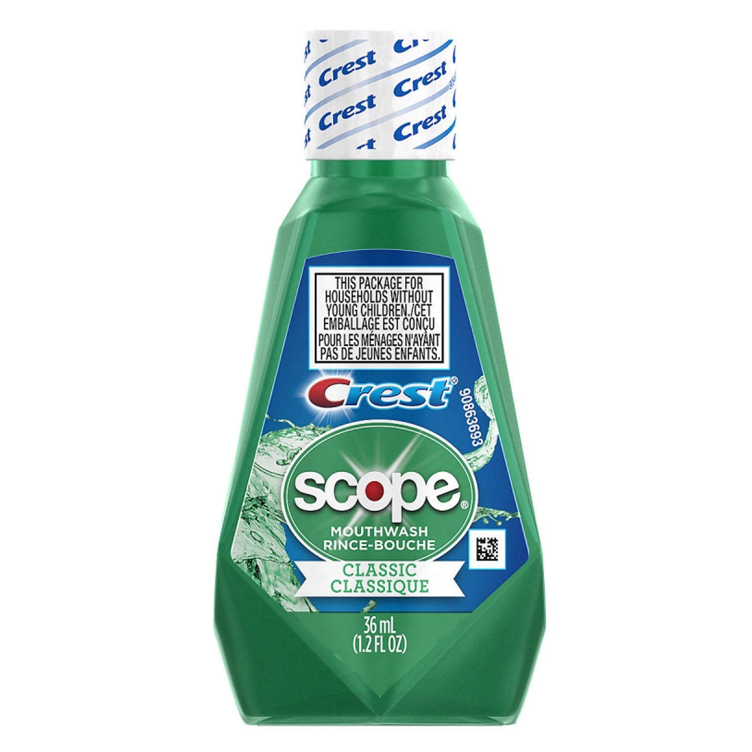 3700097506 - 寶潔分銷有限公司 - Scope 漱口水，經典原味薄荷，36毫升，180支/箱，箱裝