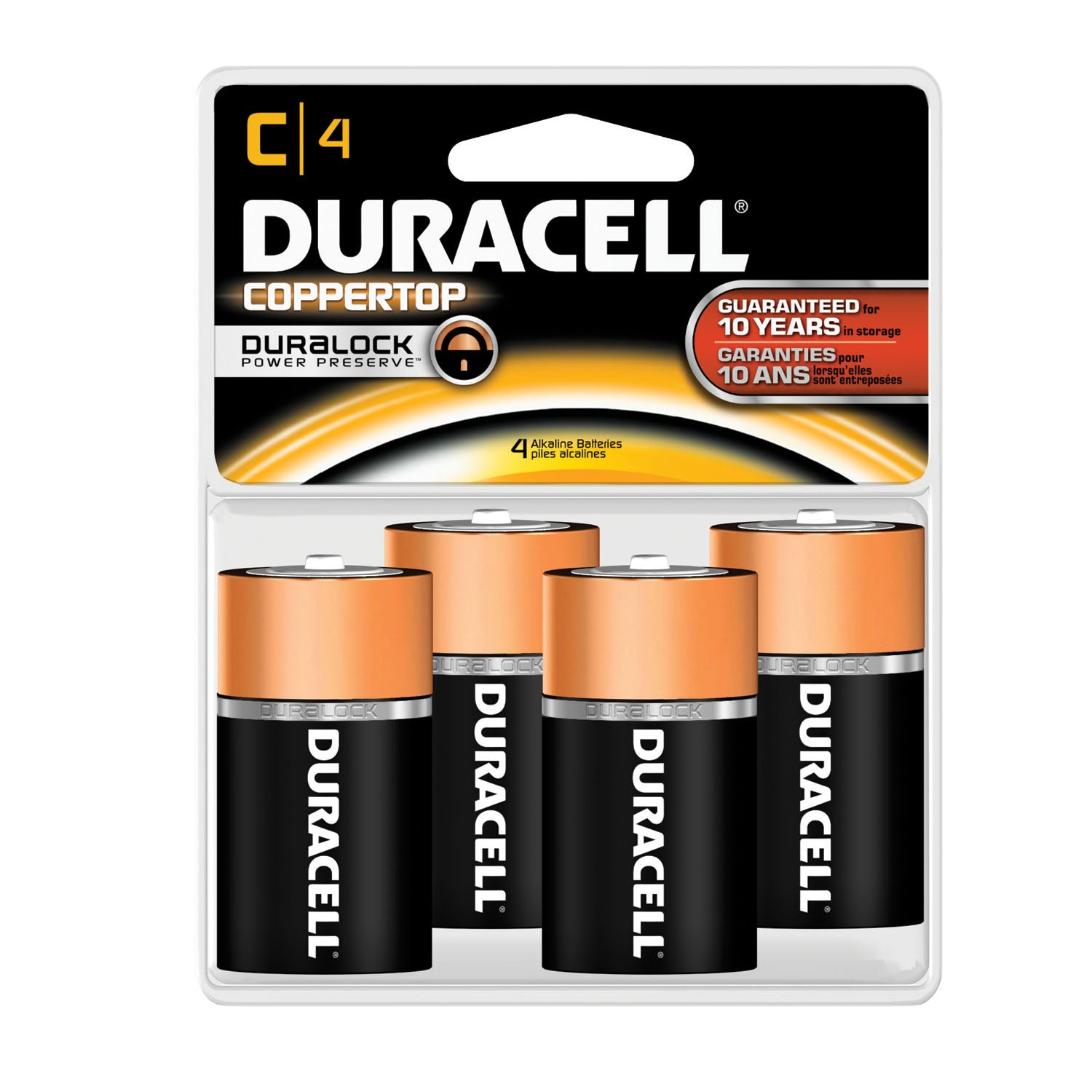 MN1400R4ZX - Duracell - Batería, alcalina, tamaño C, paquete de 4, paquete de 18 (UPC# 13848) (Los productos no son para mercados domésticos privados; los productos no se pueden vender en Amazon.com ni en ningún otro sitio de terceros), cs