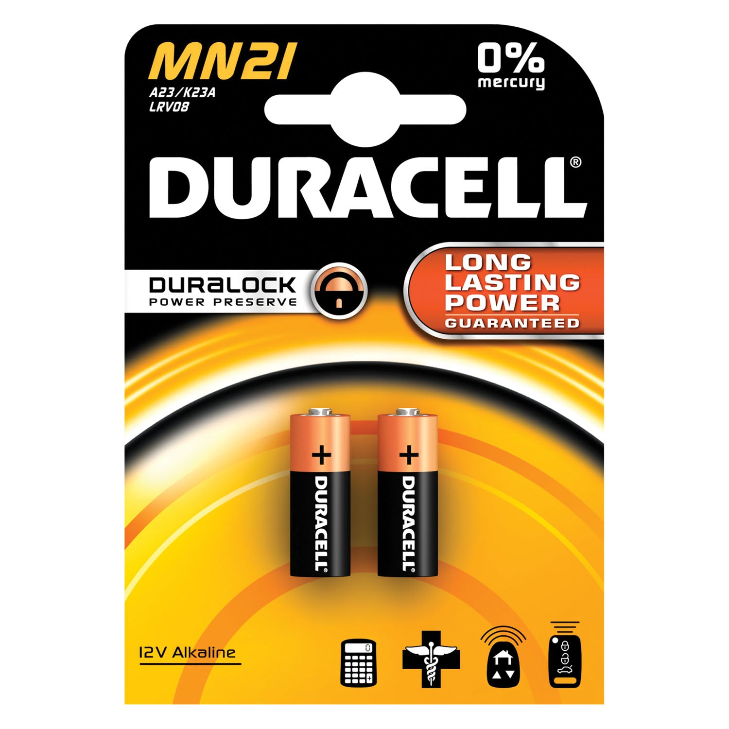 MN21B2PK - Duracell - Batería, alcalina, tamaño 12 V, paquete de 2, paquete de 6/caja (UPC# 66150) (Los productos no son para mercados domésticos privados; los productos no se pueden vender en Amazon.com ni en ningún otro sitio de terceros), caja