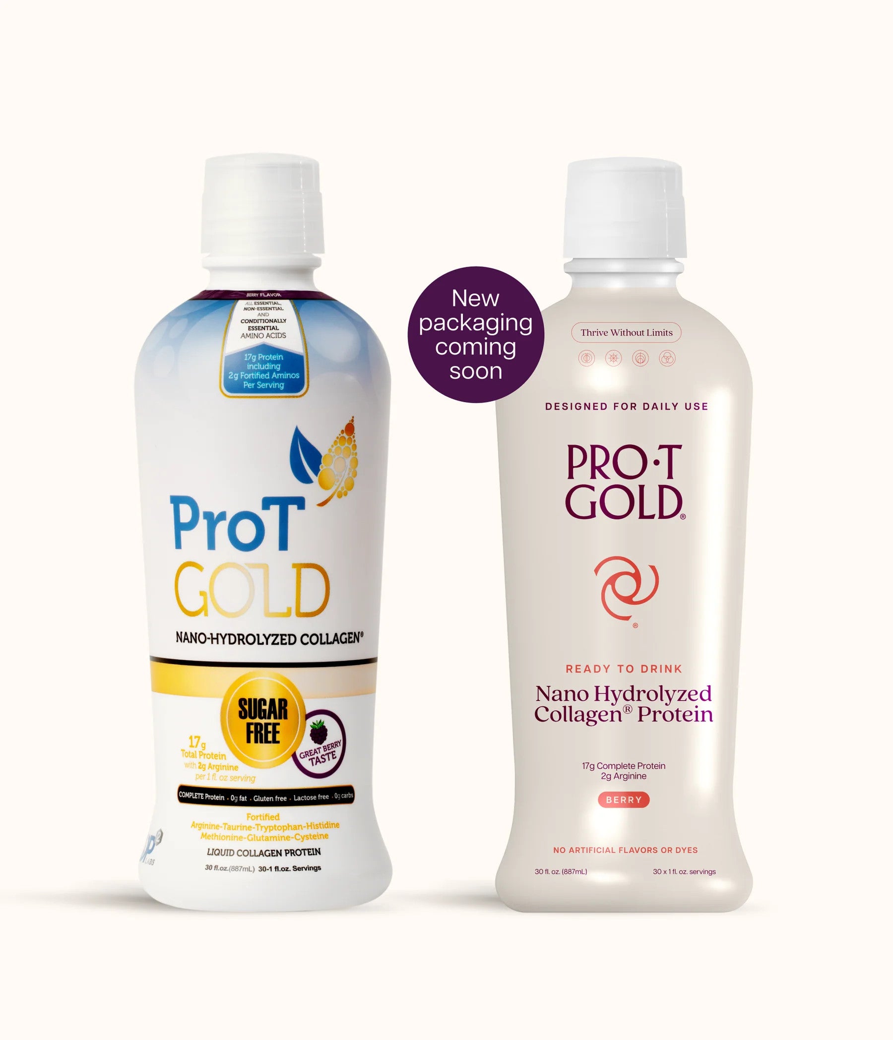 1051029 - ProT Gold - ProT Gold Oral Supplement Berry Flavor Liquid 30 oz. Bottle, Case of 6, (CS)