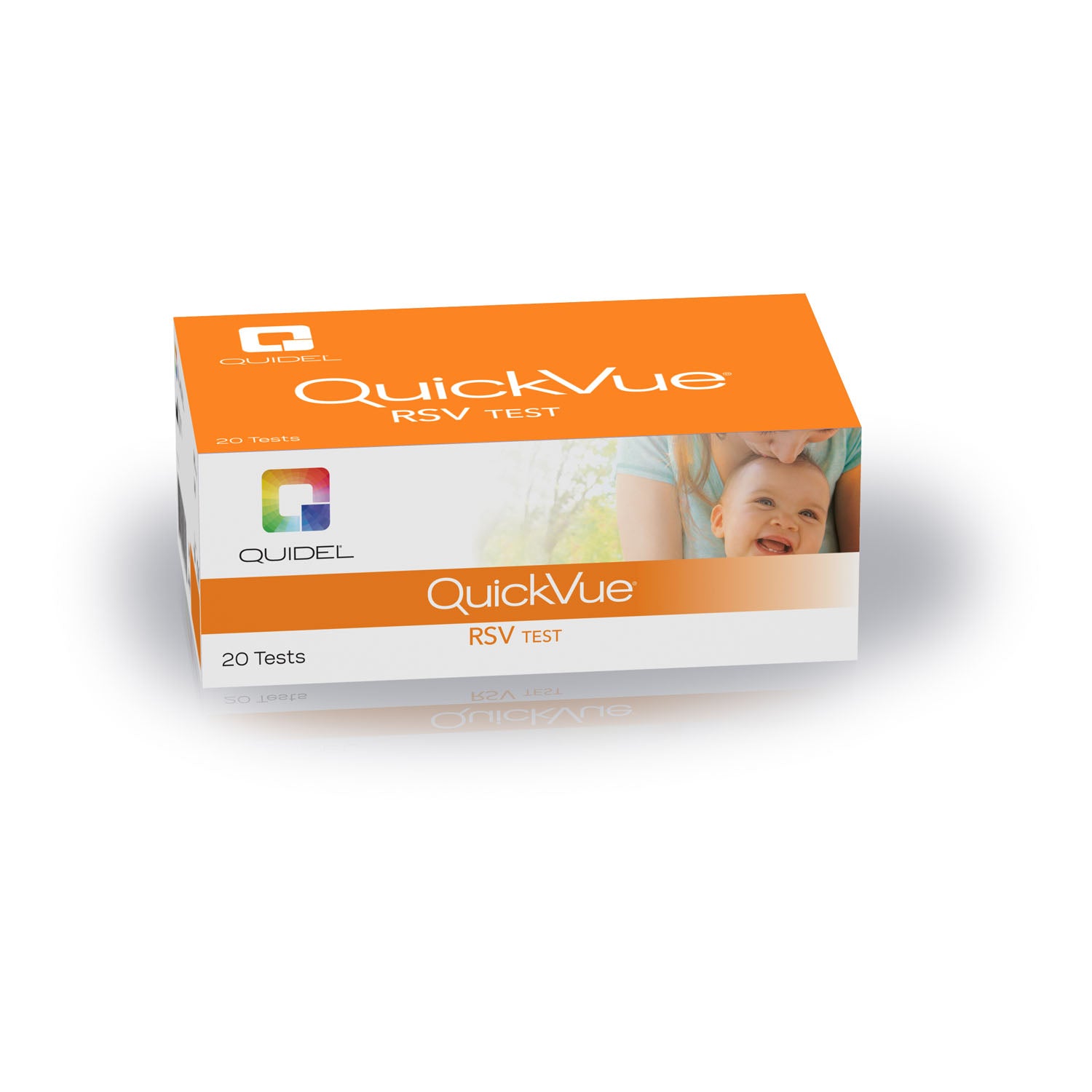 20193 - Quidel Corporation - QuickVue® RSV Test, CLIA Waived, 20 tests/kt (576 kt/plt) For symptomatic pediatric patients (eighteen years of age and younger) (Continental US Only - including Alaska & Hawaii)    , kt