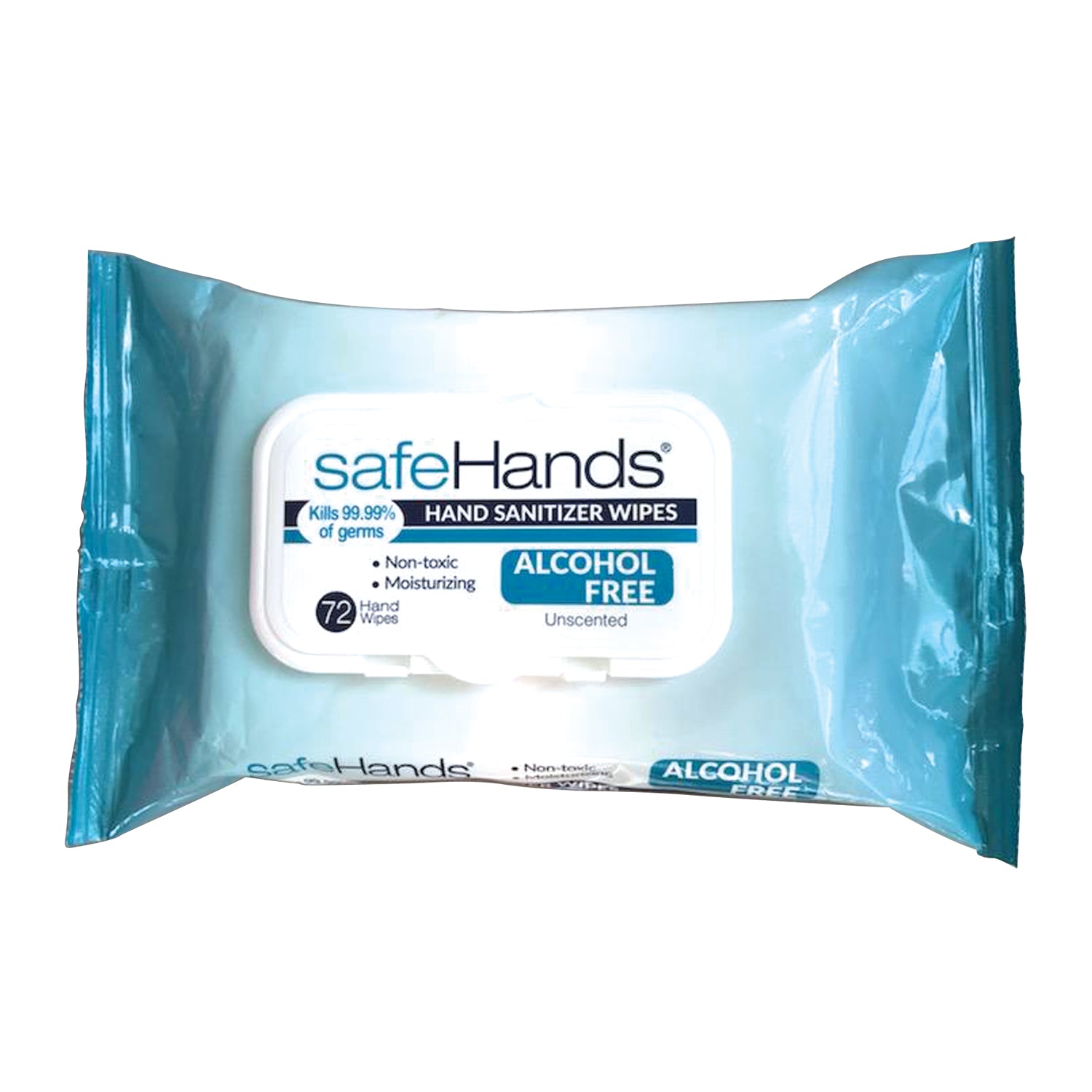 WIPES-72-20 - SafeHands - Toallitas suaves planas en paquete, 72 unidades, 20/caja (Requisito de pedido mínimo: consulte la página de información del proveedor) (SOLO ENVÍO DIRECTO), caja