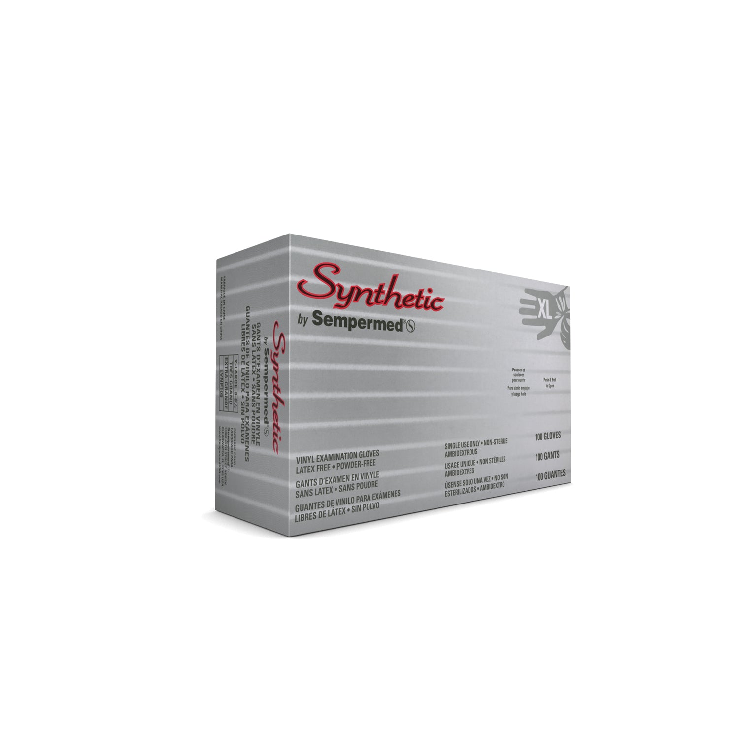 EVNP105 - Harps USA, Inc. - Guante de examen de vinilo liso, extragrande, sin polvo (PF), puño con reborde, ambidiestro, 90 unidades por caja, 10 unidades por caja (70 unidades por pliego).