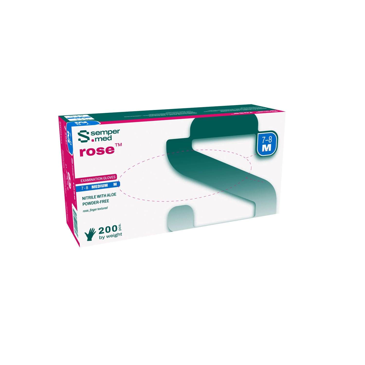SMNR203 - Harps USA, Inc. - Exam Glove, Nitrile, PF, Fingertip Textured, Medium, 200/bx, 10 bx/cs  (60 cs/plt)    , cs