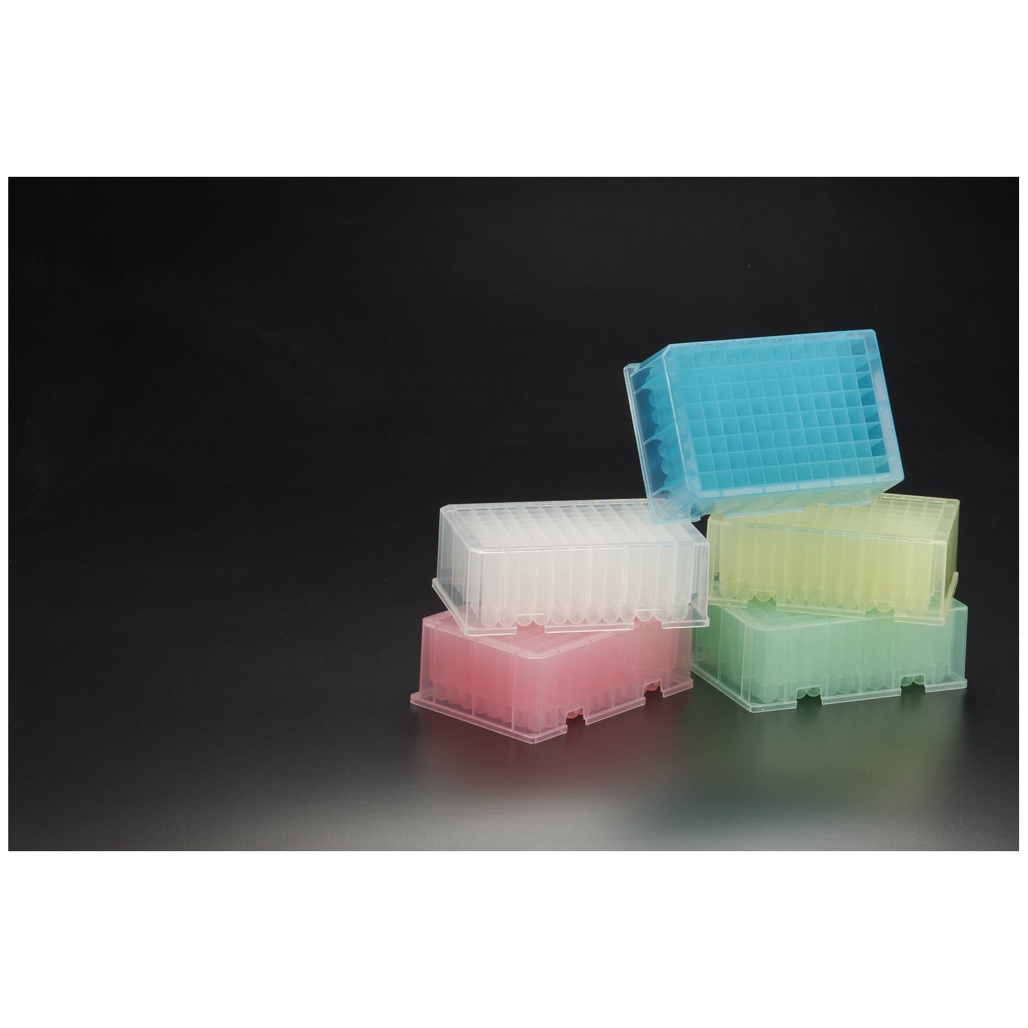 T110-10Y - Simport Scientific - 深方形孔板，圓底，2.2mL，黃色，聚丙烯，4個/包，6個/箱，cs
