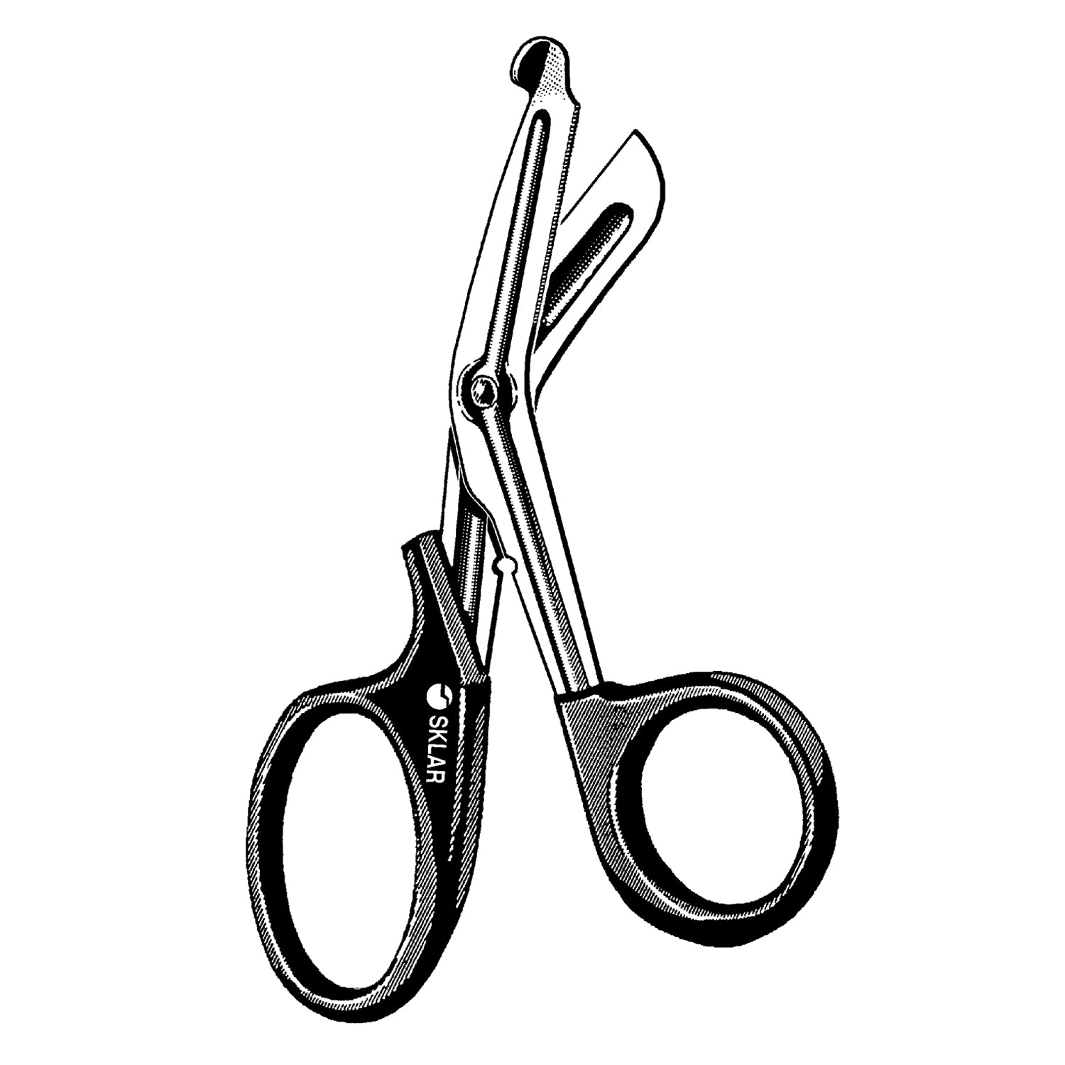 11-1278 - Sklar Instruments - Multi-Cut Utility Scissors, Blue, Angled, Searrated, 6" Overall Length (DROP SHIP ONLY)    , ea
