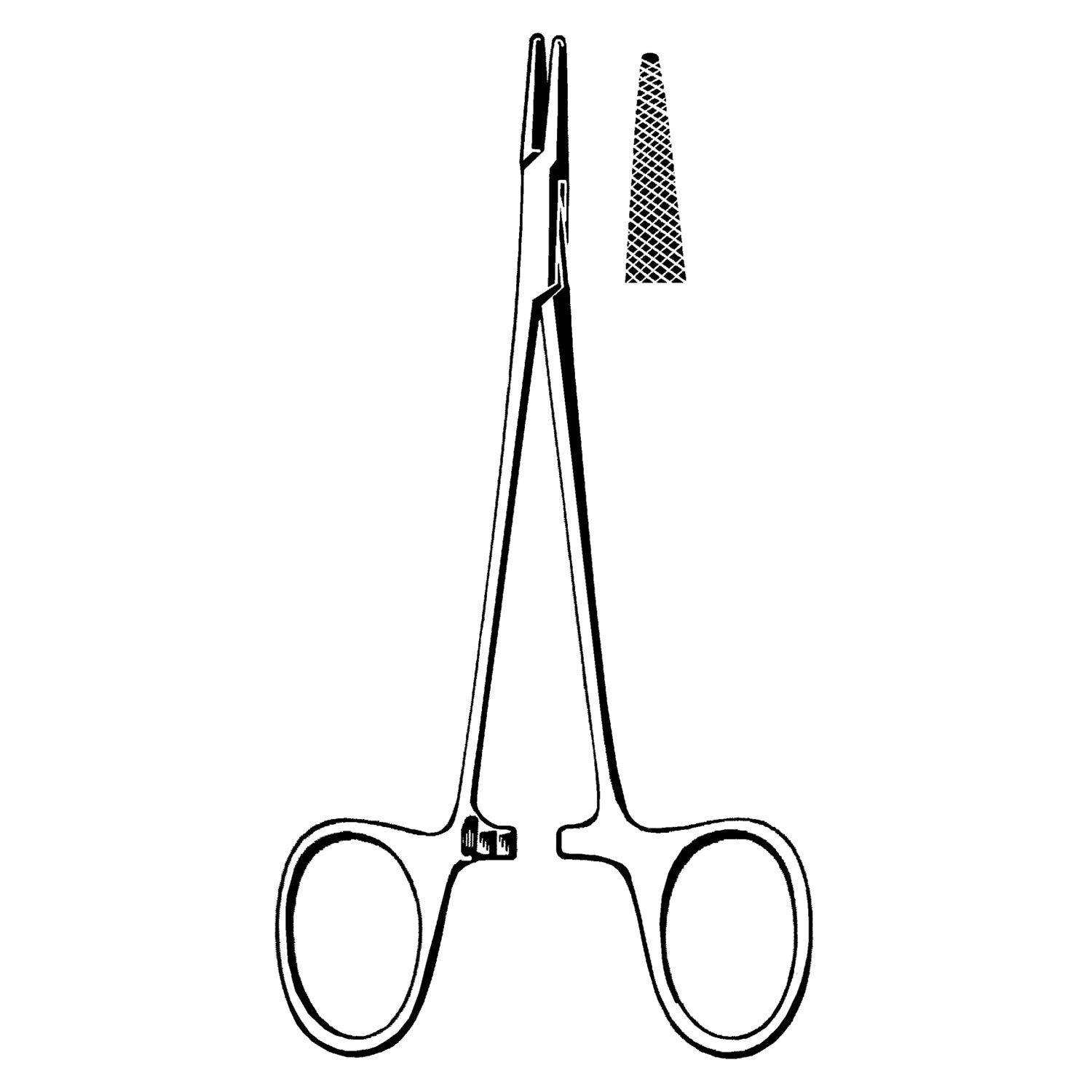 20-1352 - Sklar Instruments - Portaagujas Webster, dentado, 5,25" (SOLO ENVÍO DIRECTO), c/u
