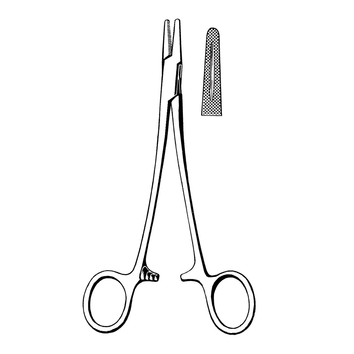 20-2070 - Sklar Instruments - Mayo-Hegar Needle Holder, Cross Serrated, 7" (DROP SHIP ONLY)    , ea