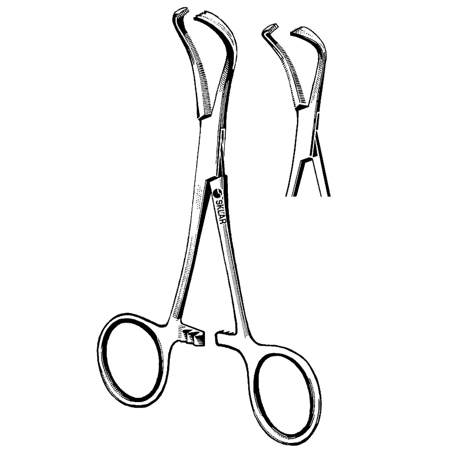 47-2837 - Sklar Instruments - Abrazadera para toallas Lorna-Edna, 4" (SOLO ENVÍO DIRECTO), c/u