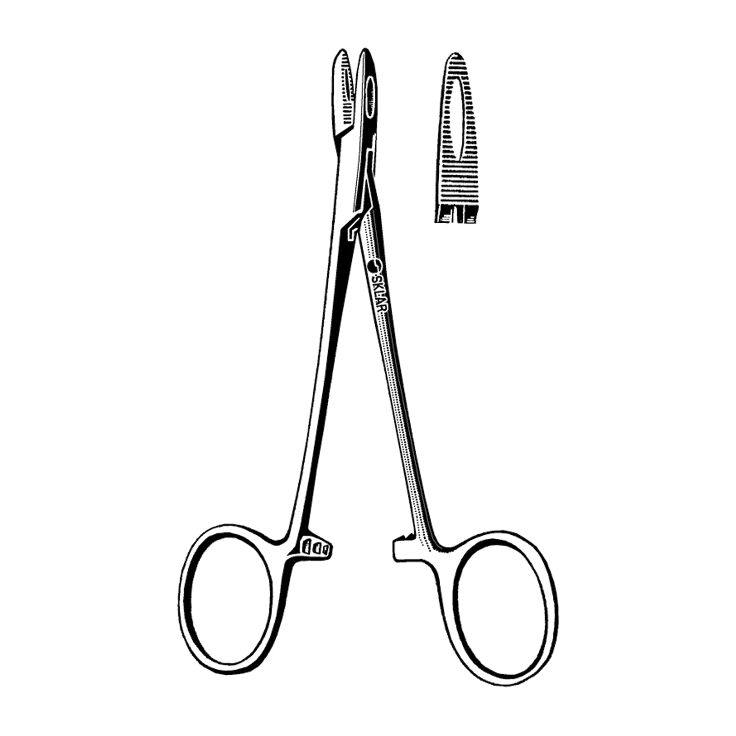 65-6550 - Sklar Instruments - Collier 開窗式持針器，5.25 英吋（僅限代發貨），每個