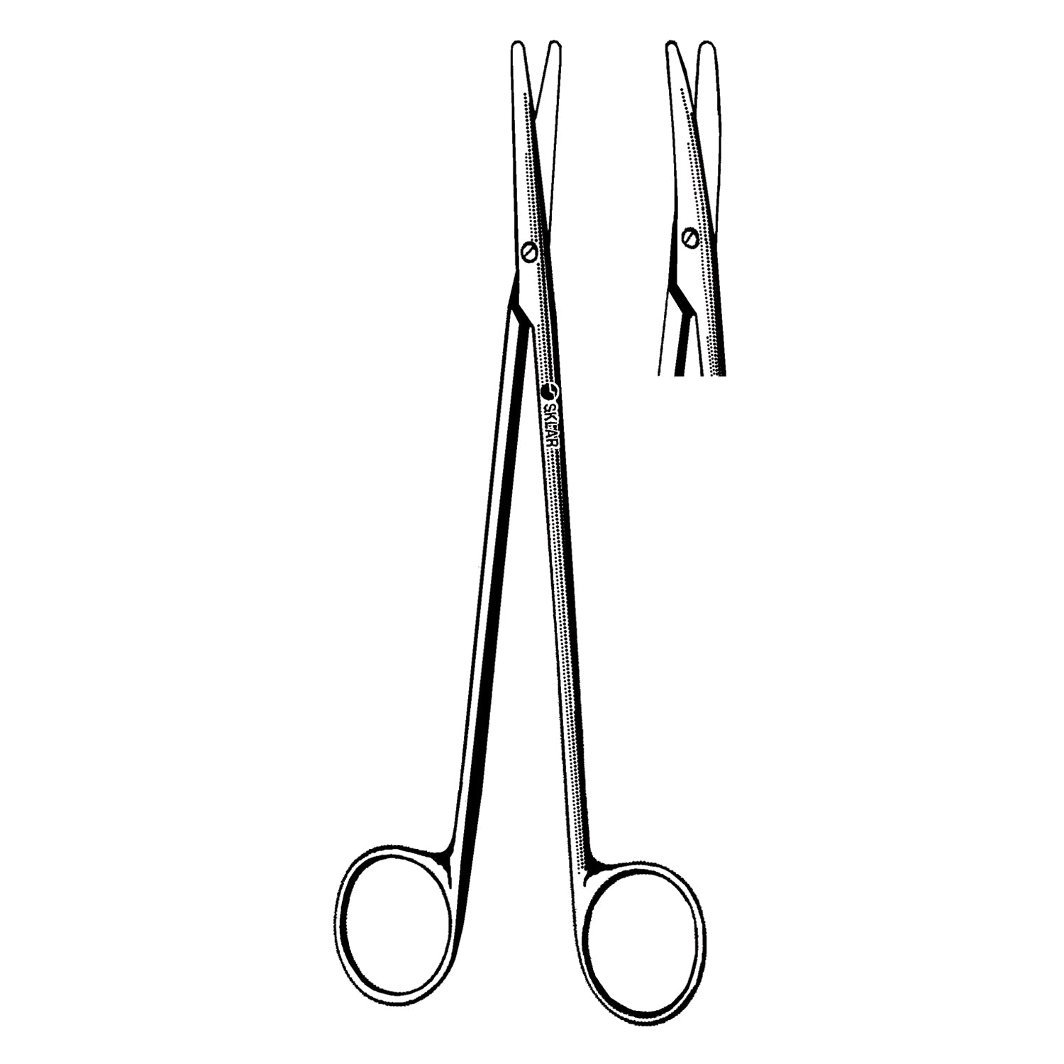 75-5570 - Sklar Instruments - Metzenbaum 解剖剪，直柄，7 英寸（僅限代發貨），每把