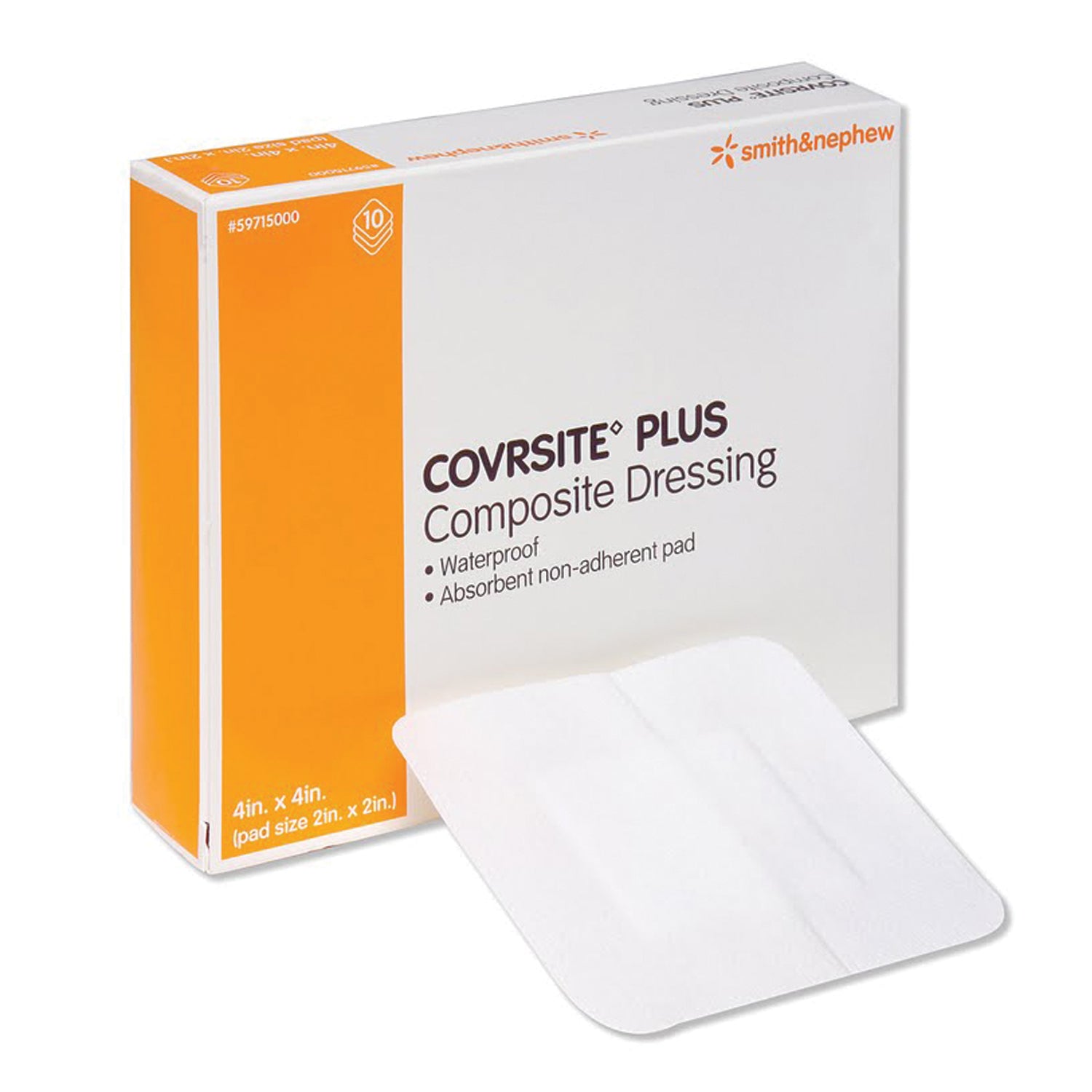 59715000 - Smith & Nephew, Inc. - Composite Dressing, 4" x 4", 10/pkg, 10 pkg/cs (US Only)    , cs