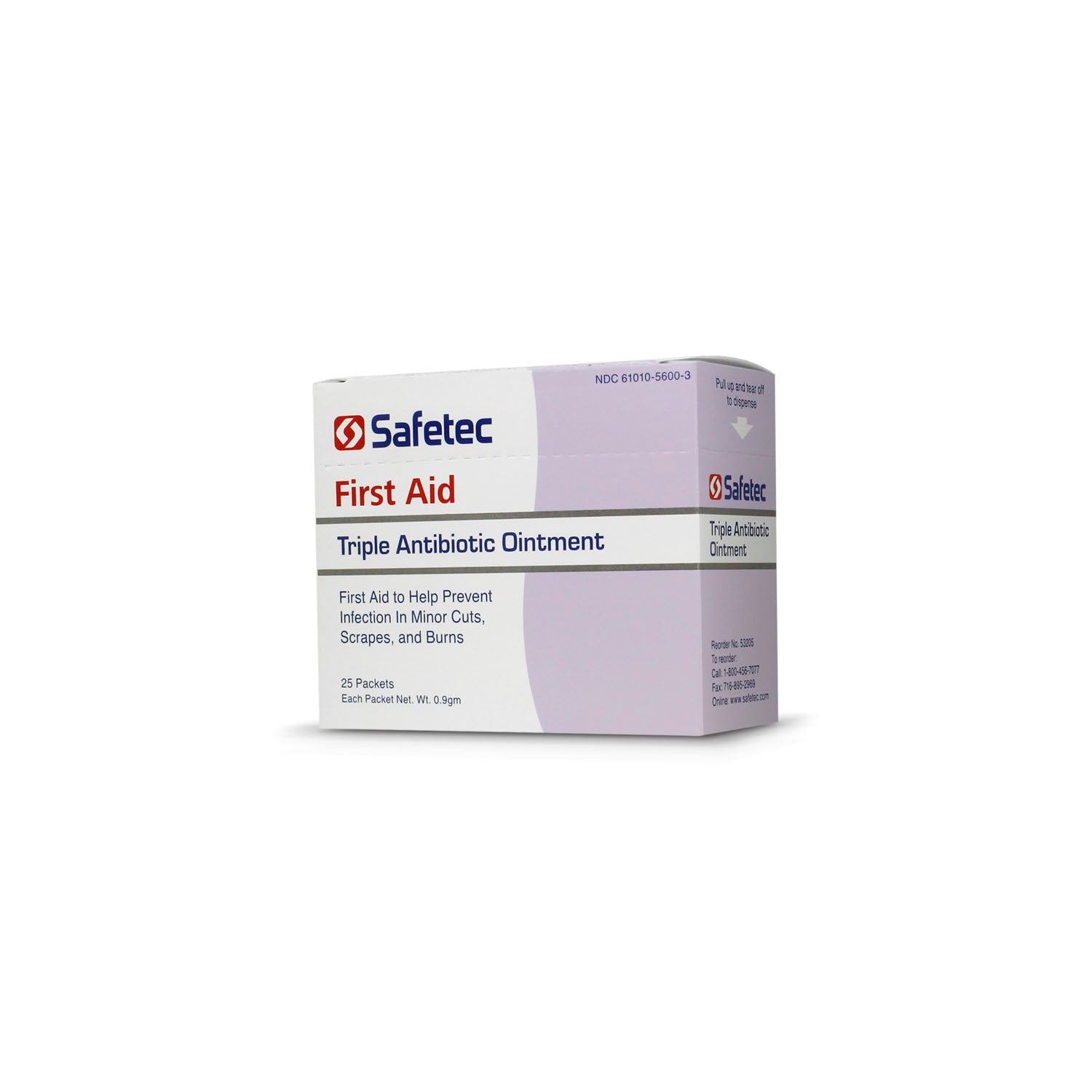 53205 - Safetec of America - Triple Antibiotic, .9g, 25/bx, 36 bx/cs (Not Available for Sale into Canada)    , cs