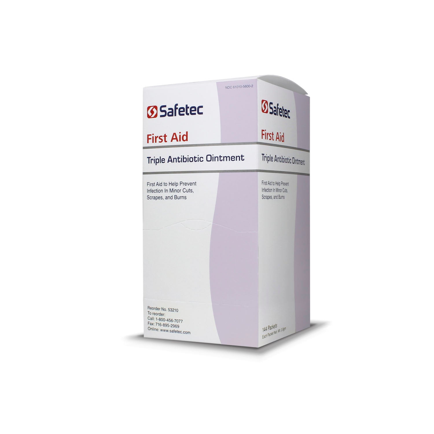 53210 - Safetec of America - Triple Antibiotic, .9g, 144/bx, 12 bx/cs (Not Available for Sale into Canada)    , cs